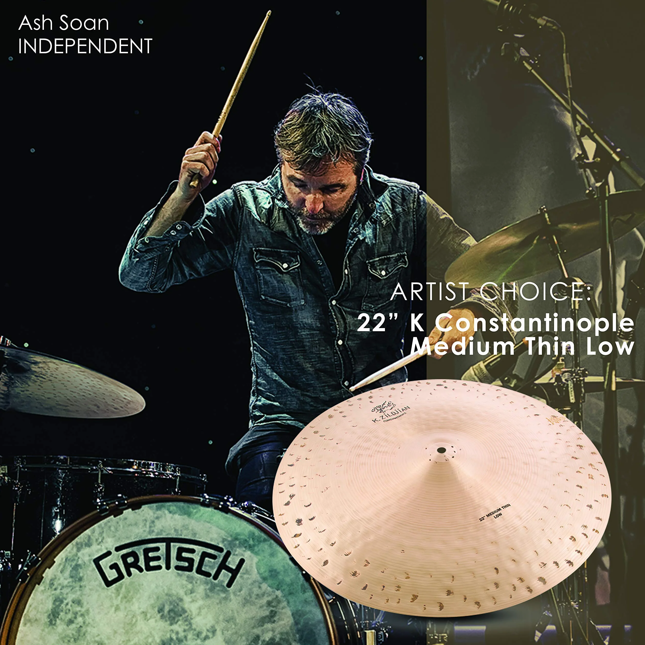 Zildjian K' Constantinople Ride 22", Medium Thin, Low - Piatto Ride