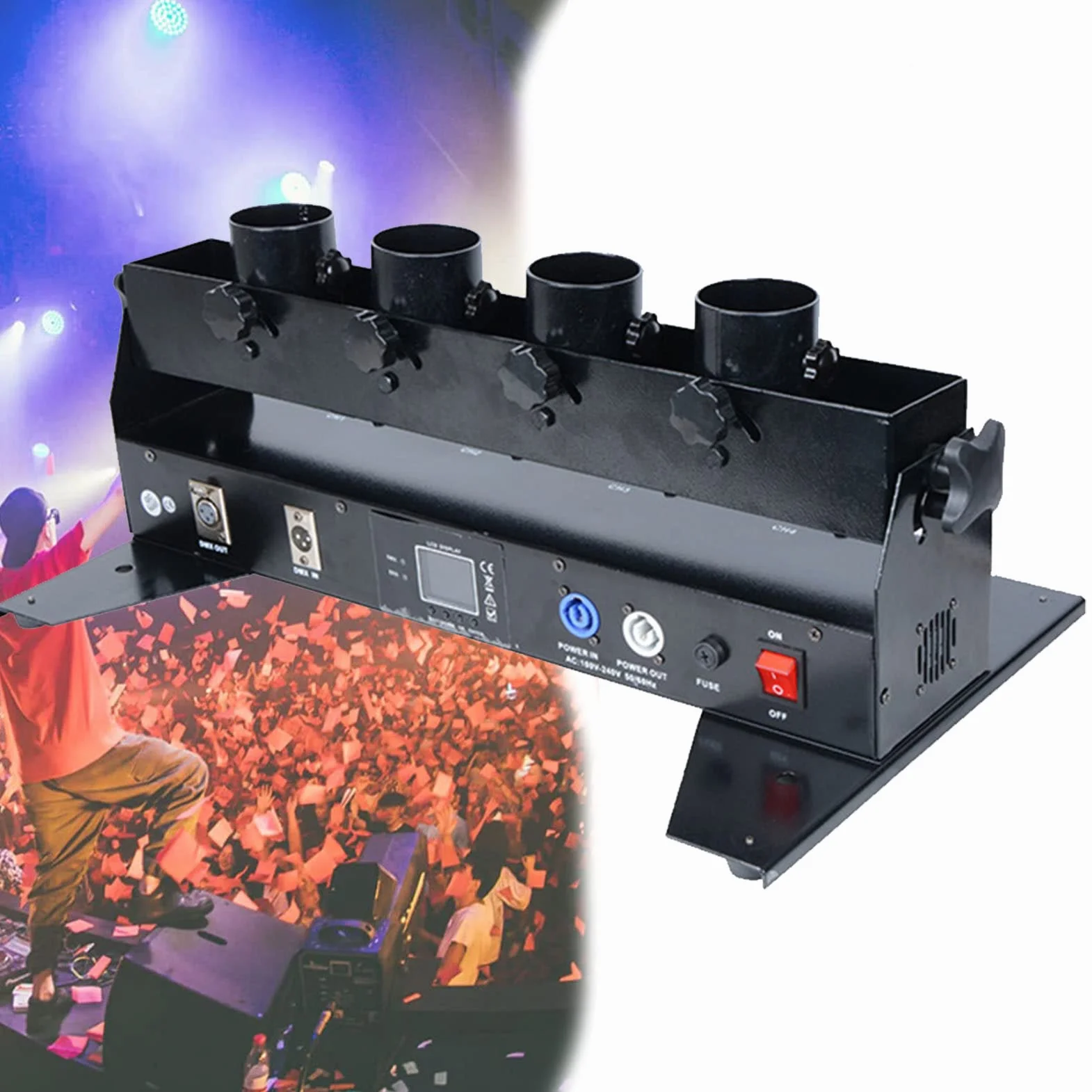 ANUU Macchina per coriandoli Elettronica telecomandata, Lancia coriandoli Professionale Macchina per spruzzare coriandoli per concerti, Feste, Matrimoni, Capodanno, Compleanno