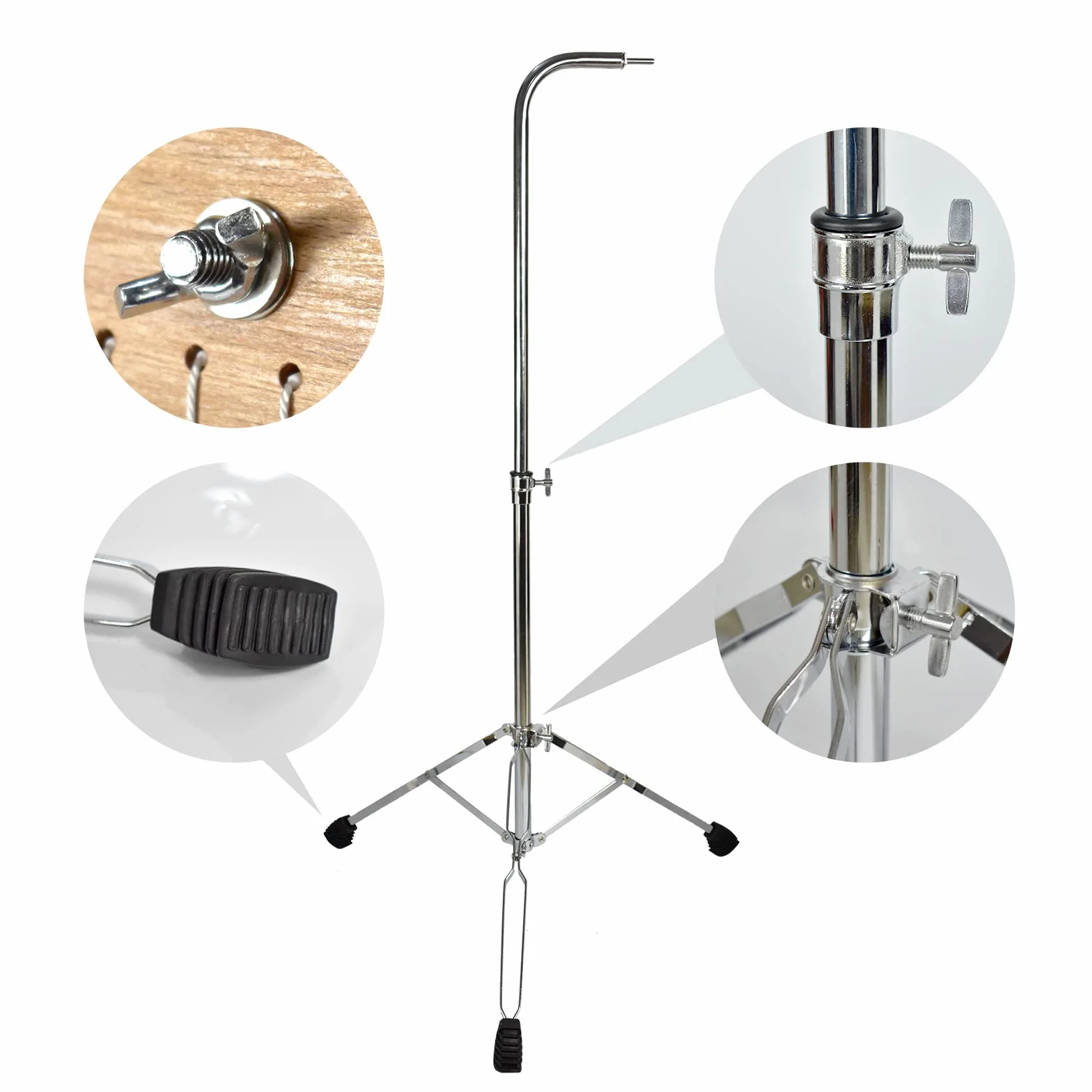 ENNBOM Carillon da bar con supporto regolabile 25 note 36 note a fila singola Wind Chime strumento a percussione musicale (25 note, argento satinato)