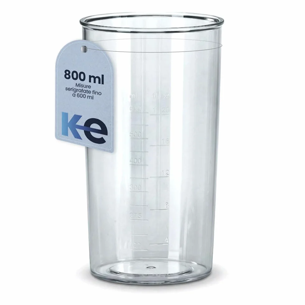 Anakel Home Contenitore Frullatore ad Immersione 600ml Per misurare Quantità | Misurino Graduato Plastica