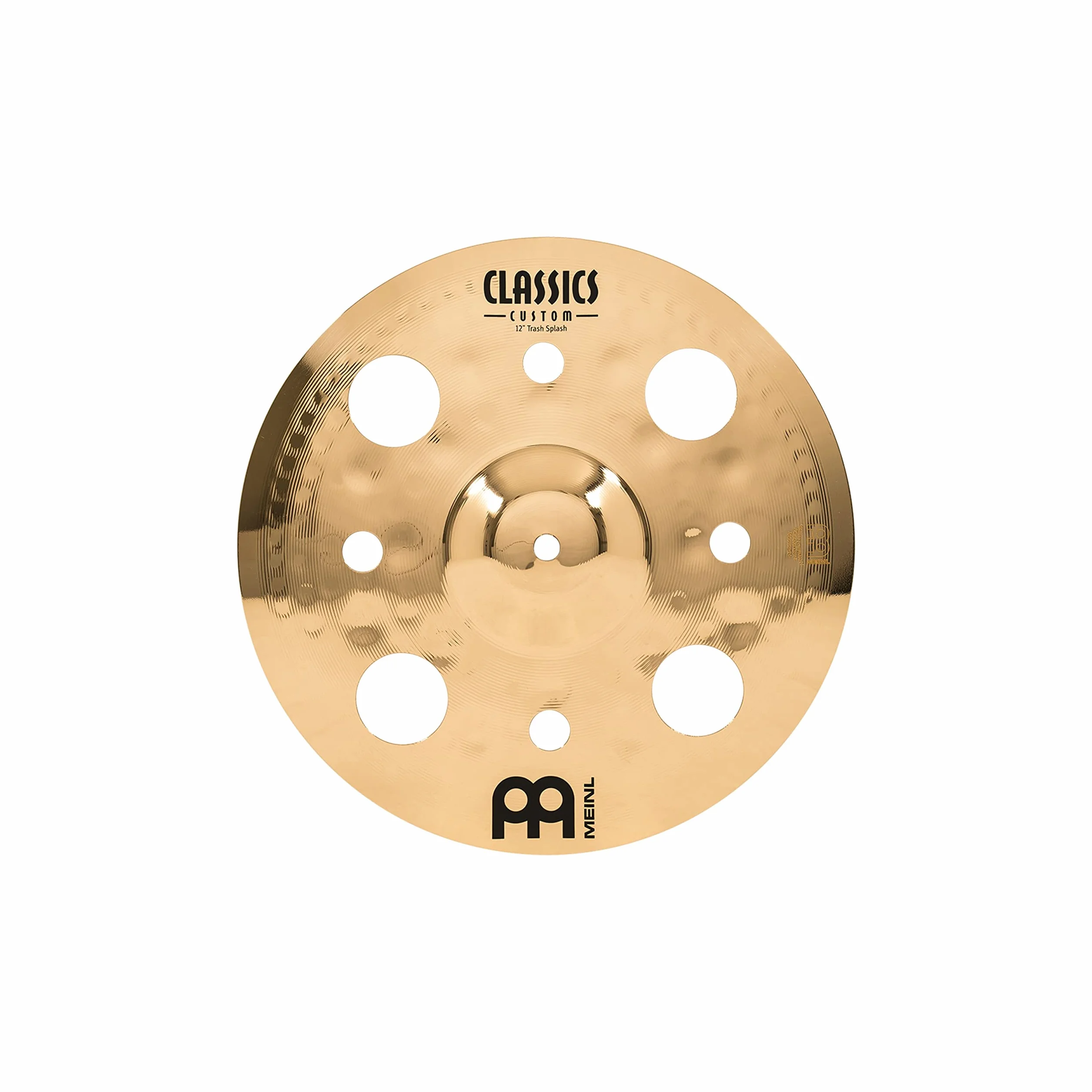Meinl Cymbals Classics Custom Brilliant Piatto Trash Splash 12 pollici (30,48cm) per Batteria - Bronzo B12, Finitura Brillante, Prodotto in Germania (CC12TRS-B)