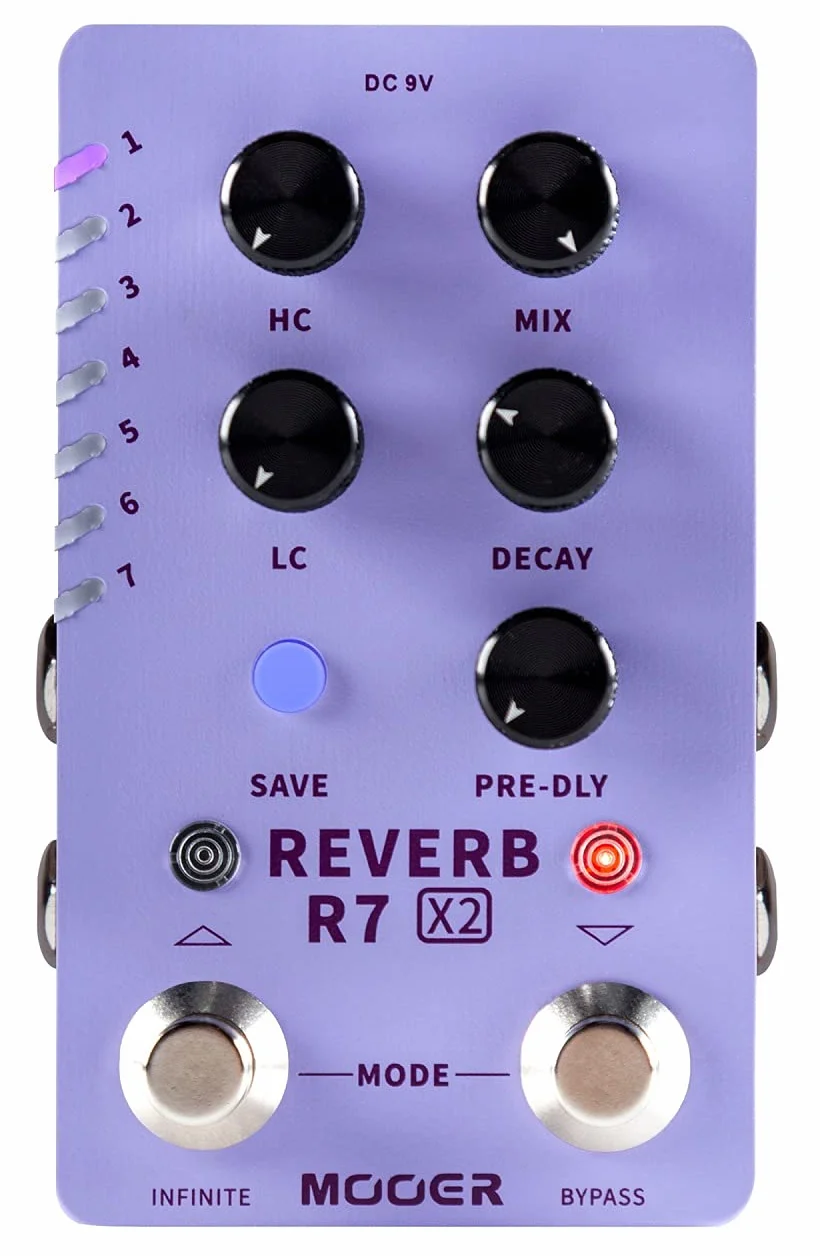 Pedale effetto MOOER R7 REVERB X2
