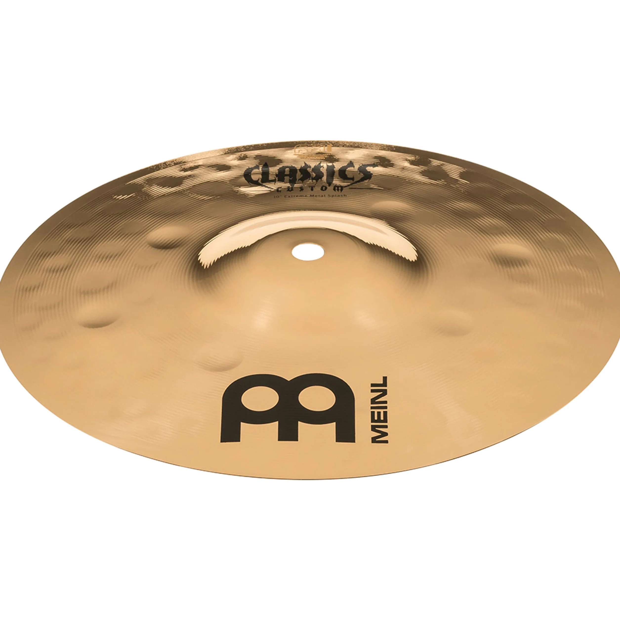 Meinl Cymbals Classics Custom Extreme Metal Piatto Splash 10 pollici (25,40cm) per Batteria - Bronzo B12, Finitura Brillante, Prodotto in Germania (CC10EMS-B)