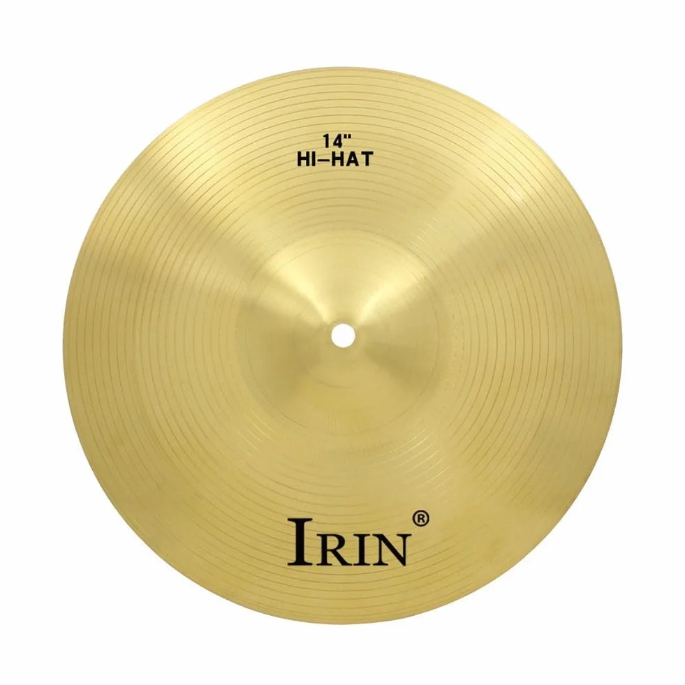 Piatto da percussione in ottone per percussioni Splash Crash Hi-Hat per principianti e professionisti (35,6 cm) (35,6 cm)