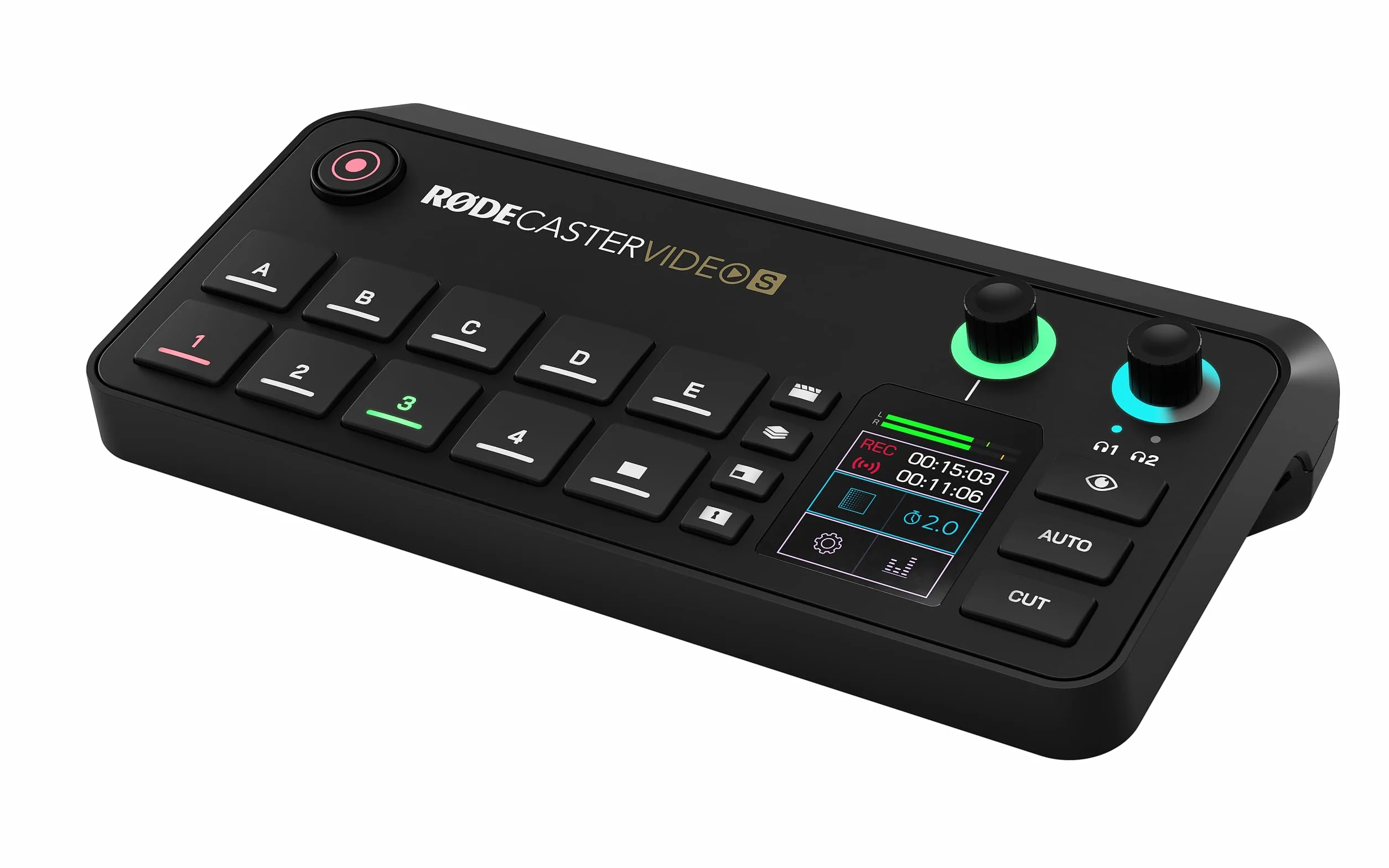 RØDE RØDECaster Video S – Video switcher per podcast e interfaccia audio – multi-camera, 4 ingressi video (HDMI e USB), 1080p60, scene da più sorgenti