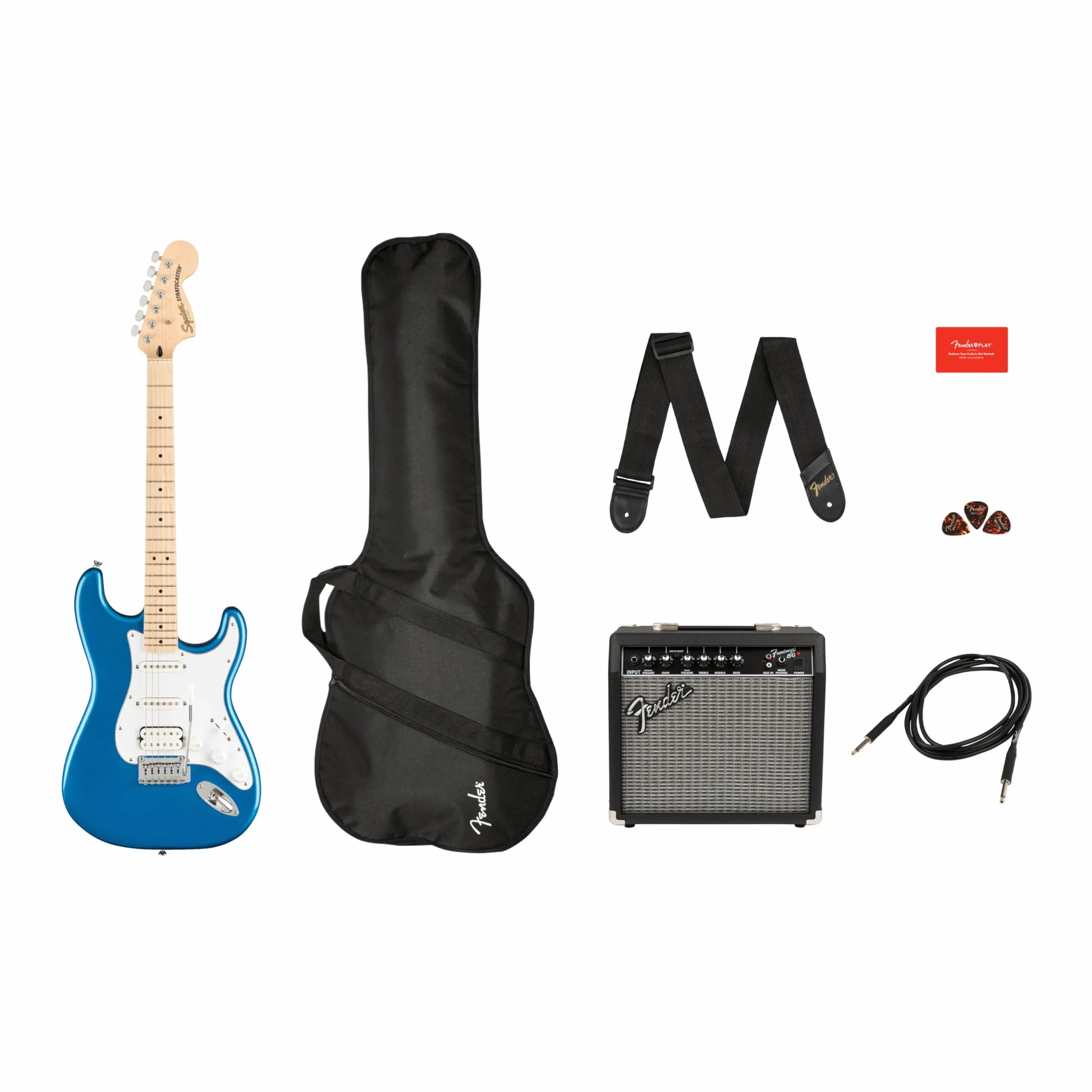 Squier Affinity Series HSS Pack MN Lake Placid Blue - chitarra elettrica per principianti