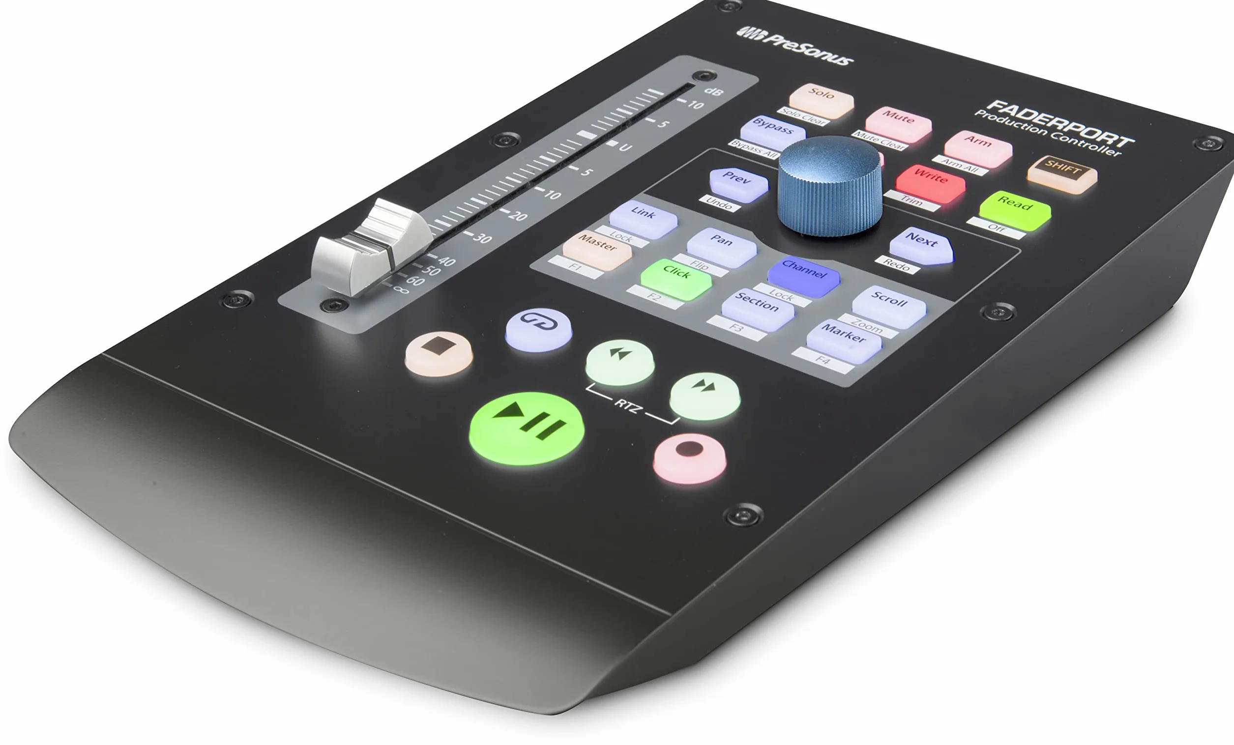 PreSonus FaderPort V2 – Controller DAW USB con Fader Motorizzato da 100mm, Supporto per Studio One e Protocolli HUI,Mackie