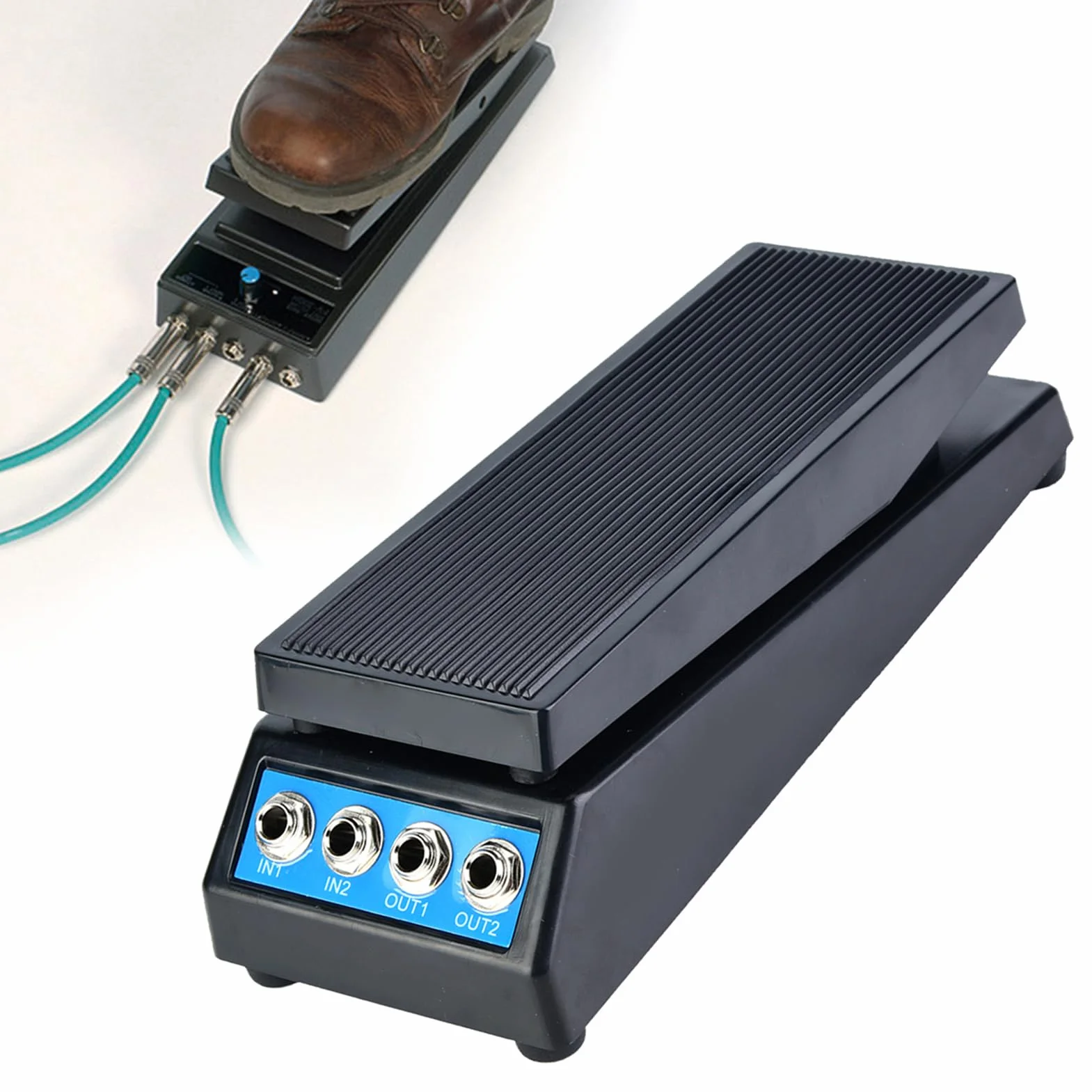 Pedale volume mono per chitarra 2 IN/2 OUT Pedale Volume pedale volume stereo per chitarra, accessori per suona per chitarra DJ, per Strumenti Musicali, Potenziometro Custom