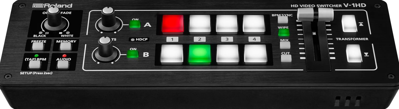 ROLAND V-1HD – Video Switcher HDMI a 4 Canali con Mixer Audio a 12 Canali. La Soluzione per il Video Switching per tutte le Applicazioni, dalle Sale Riunione agli Eventi Live.