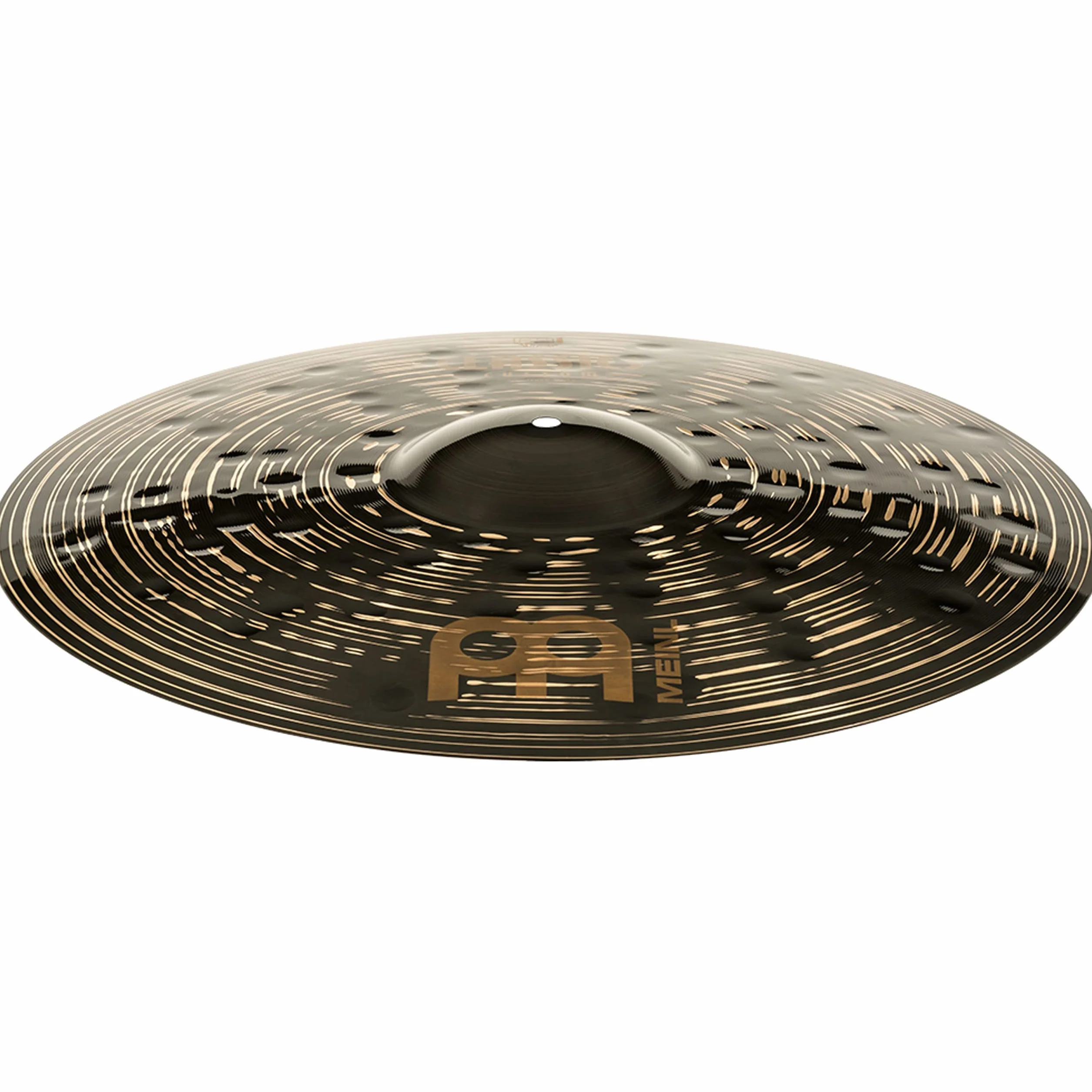Meinl Cymbals Classics Custom Dark Piatto Ride 20 pollici (50,80cm) per Batteria - Bronzo B12, Finitura Scura, Prodotto in Germania (CC20DAR)