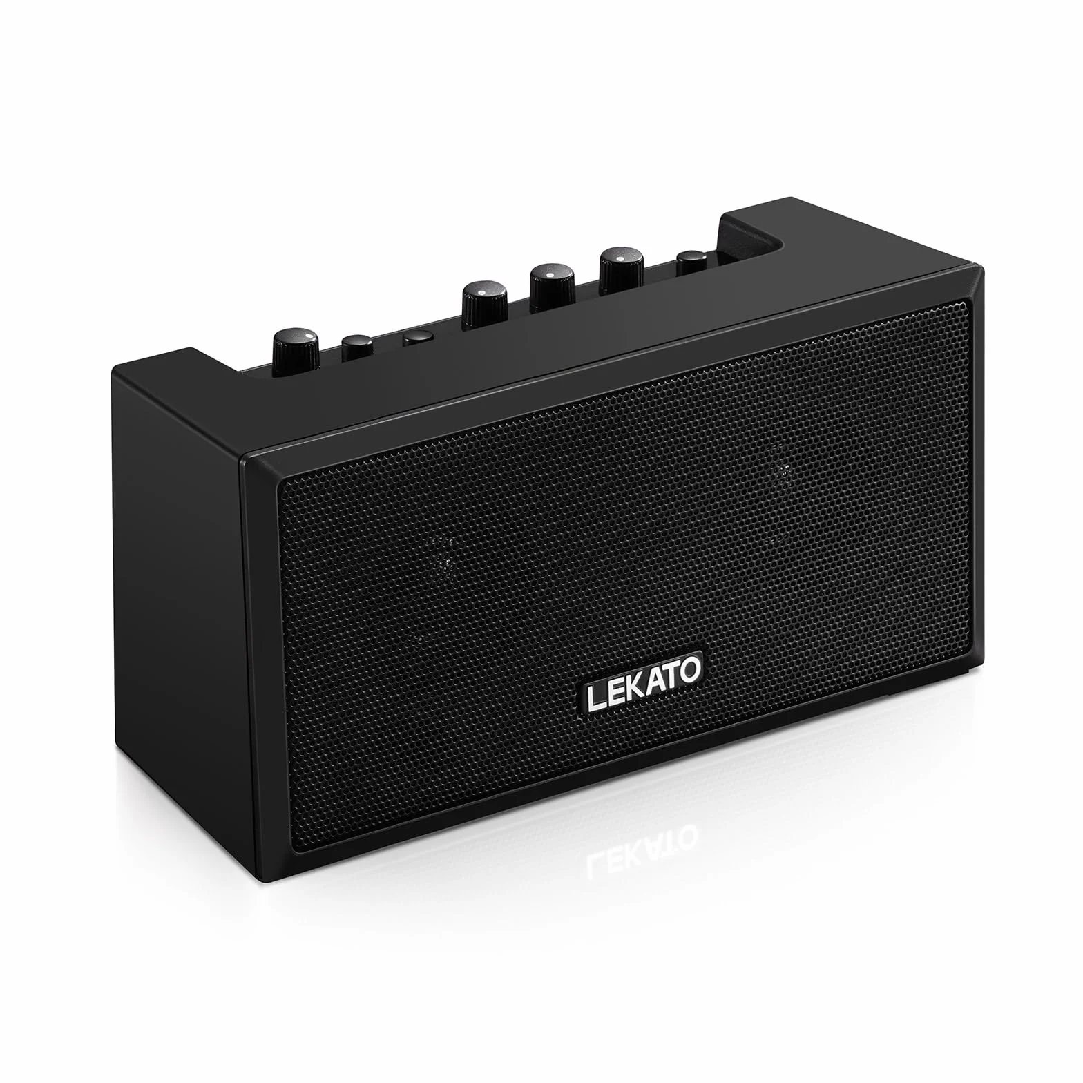 LEKATO Mini amplificatore per chitarra elettrica amplificatore per chitarra elettrica con effetti Clean Overdrive 5 W Mini amplificatore per basso Bluetooth amplificatore per basso per pratica