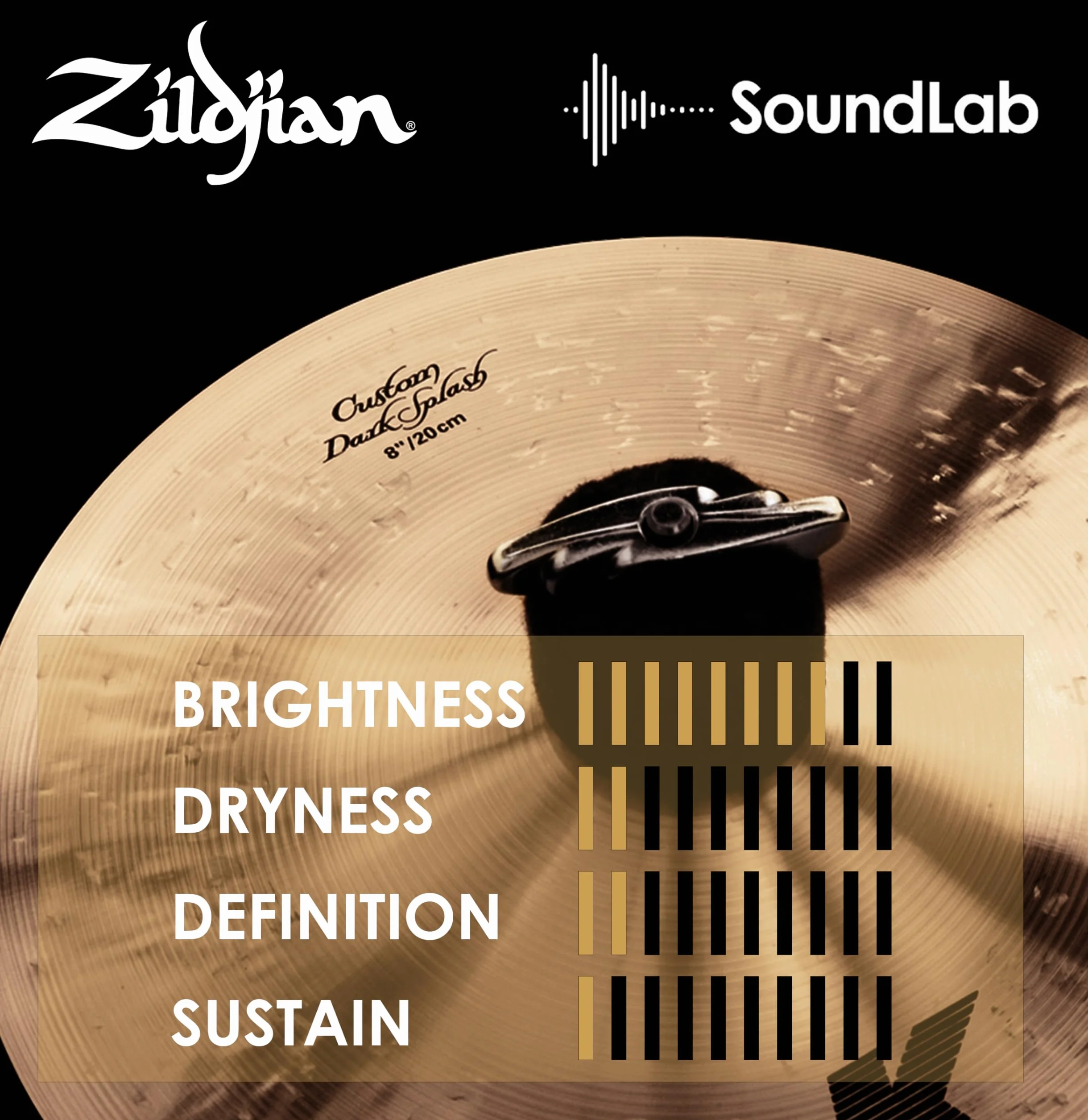 Zildjian K0930 Custom Dark Splash 8"