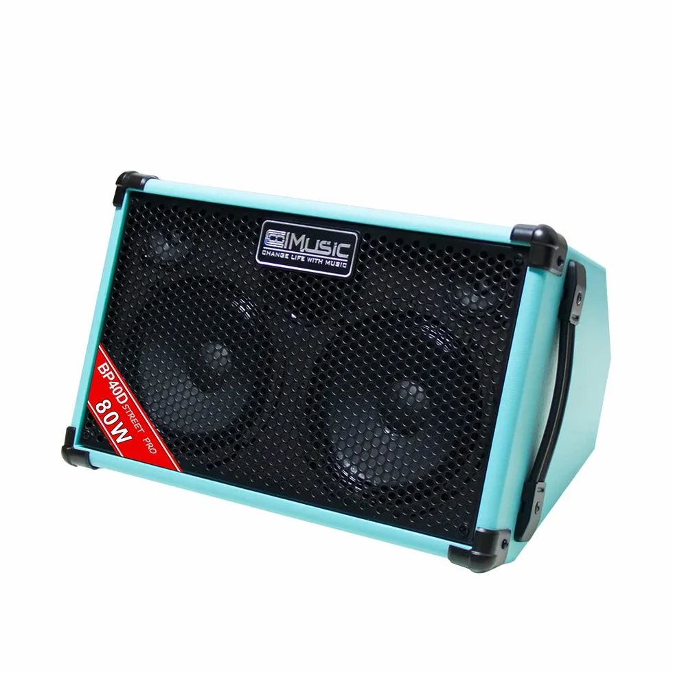 Coolmusic BP40D 80w Amplificatore per chitarra acustica ricaricabile 6 ingressi