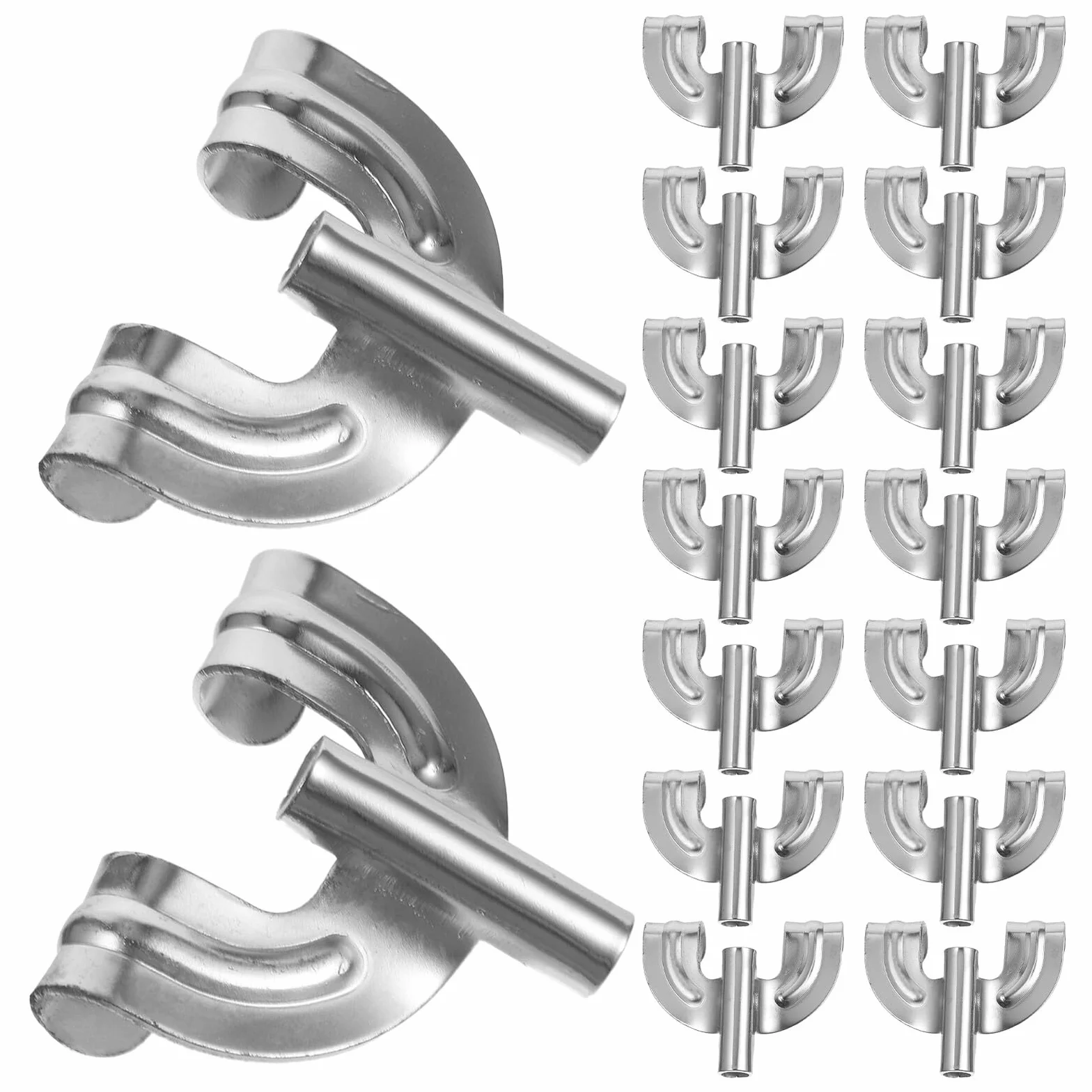 BETOOKY Set 20 Pezzi Ganci e Artigli in Metallo per Grancassa, Kit Hardware per Batteria, Accessori per Percussioni da Rullante, Montaggio Affidabile e Regolabile per Prove e