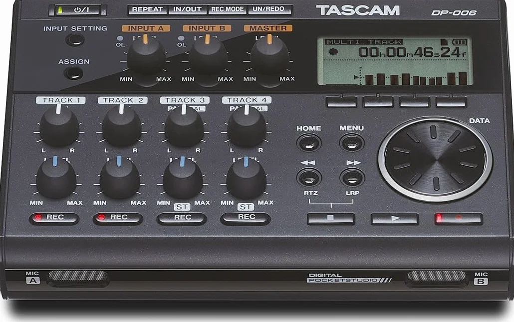 Tascam DP-006 – Pocketstudio digitale a 6 tracce