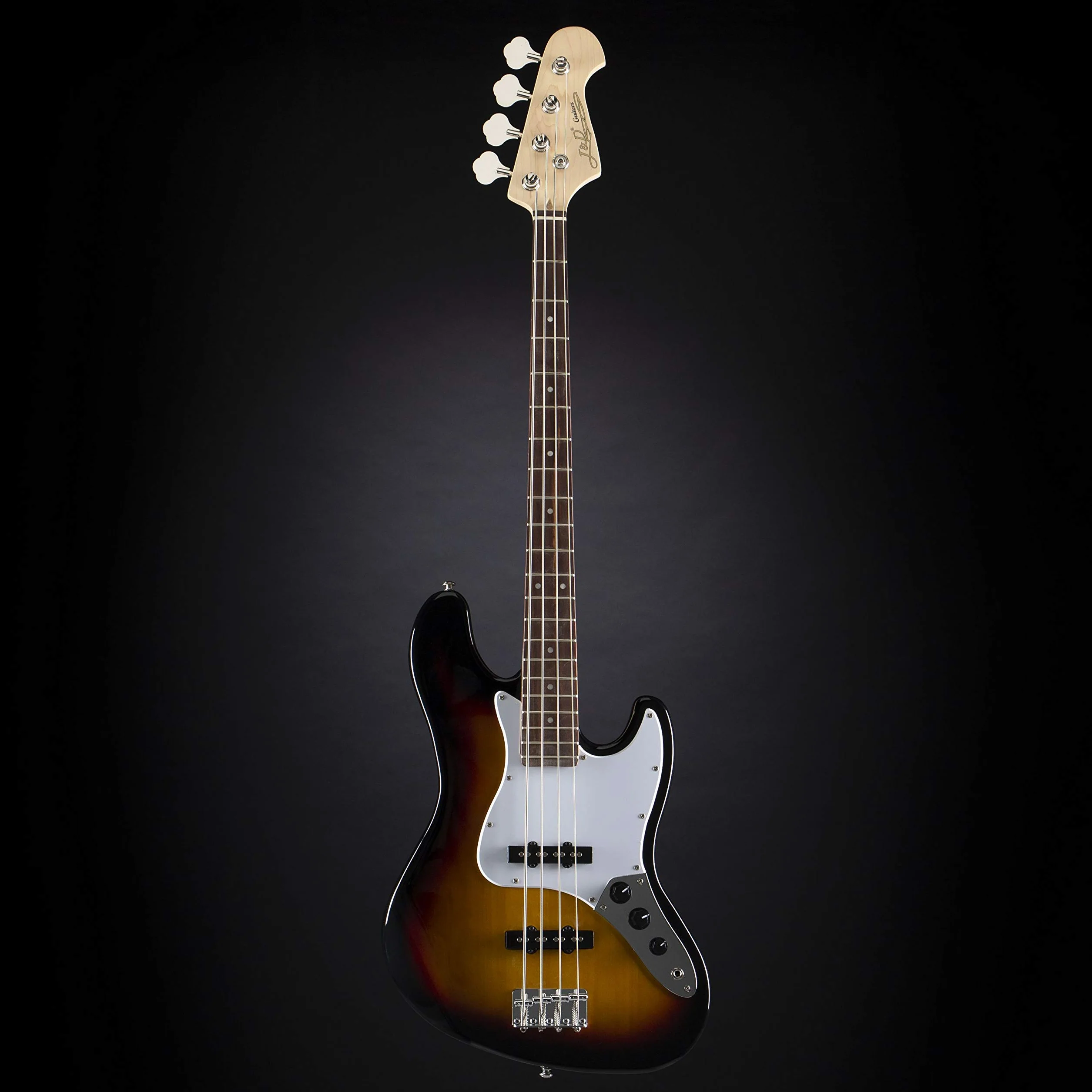 J & D JB-3TS Electric Bass (3-Tone Sunburst) - Basso elettrico a 4 corde
