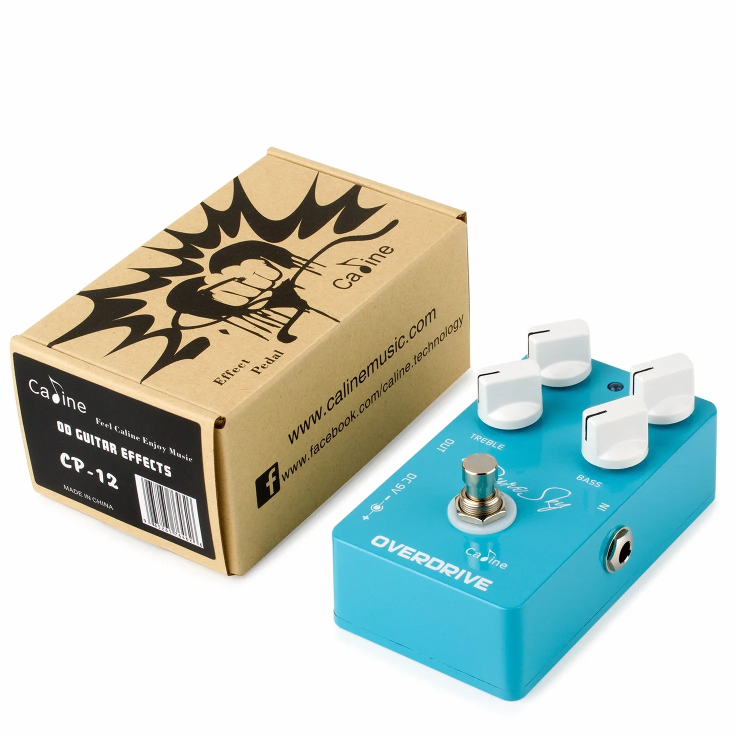 Caline® »CP-12 Pure Sky - Overdrive« Pedale Effetto Per Chitarra