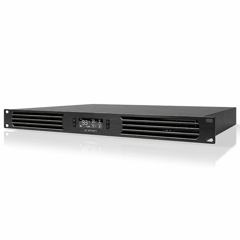 AC infinity Cloudplate T6 Pro, ventola di montaggio in rack 1U, flusso d' aria di scarico anteriore, per raffreddamento AV, home theater, rete 48,3 cm griglie