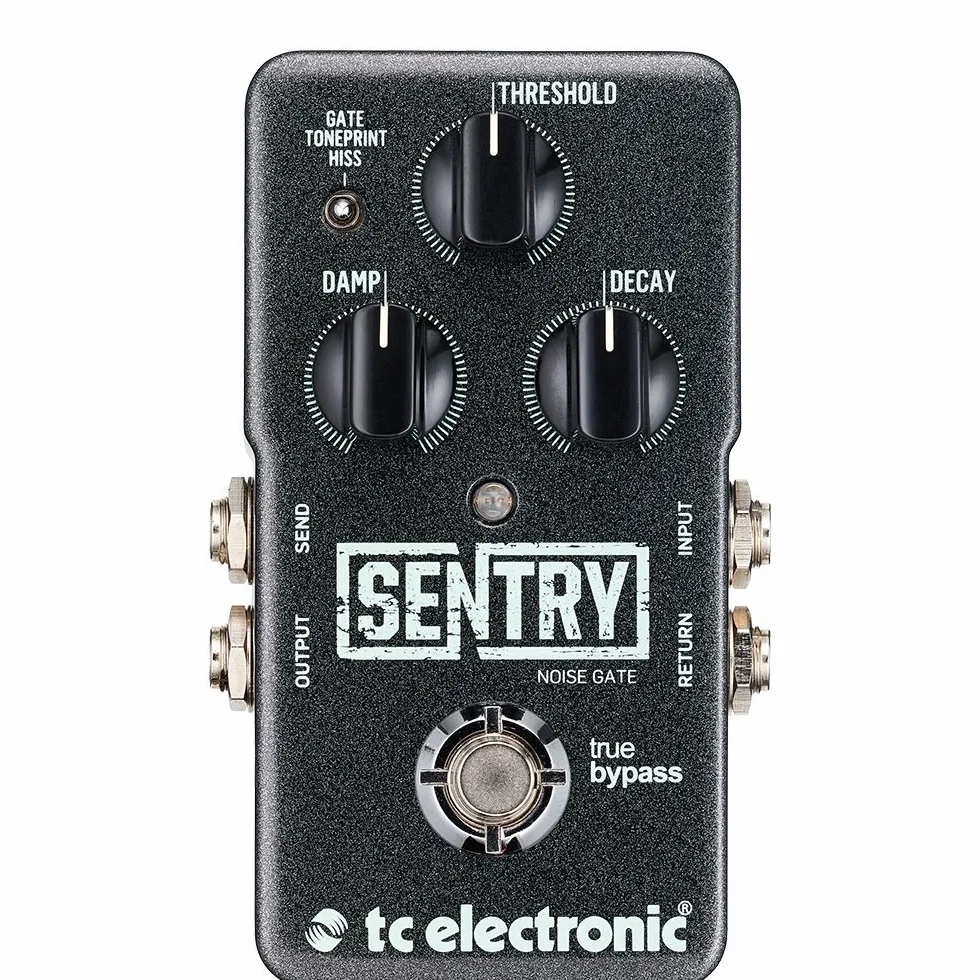 TC Electronic SENTRY NOISE GATE Pedale multibanda Noise-Gate con modalità Hard-Gate e TonePrint integrati*