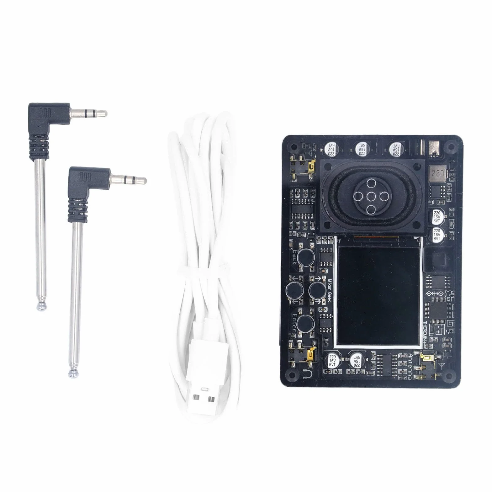 Mini Theremin Elettronico Senza Contatto con 70 Toni e 20 Suoni Custodia ABS per Principianti