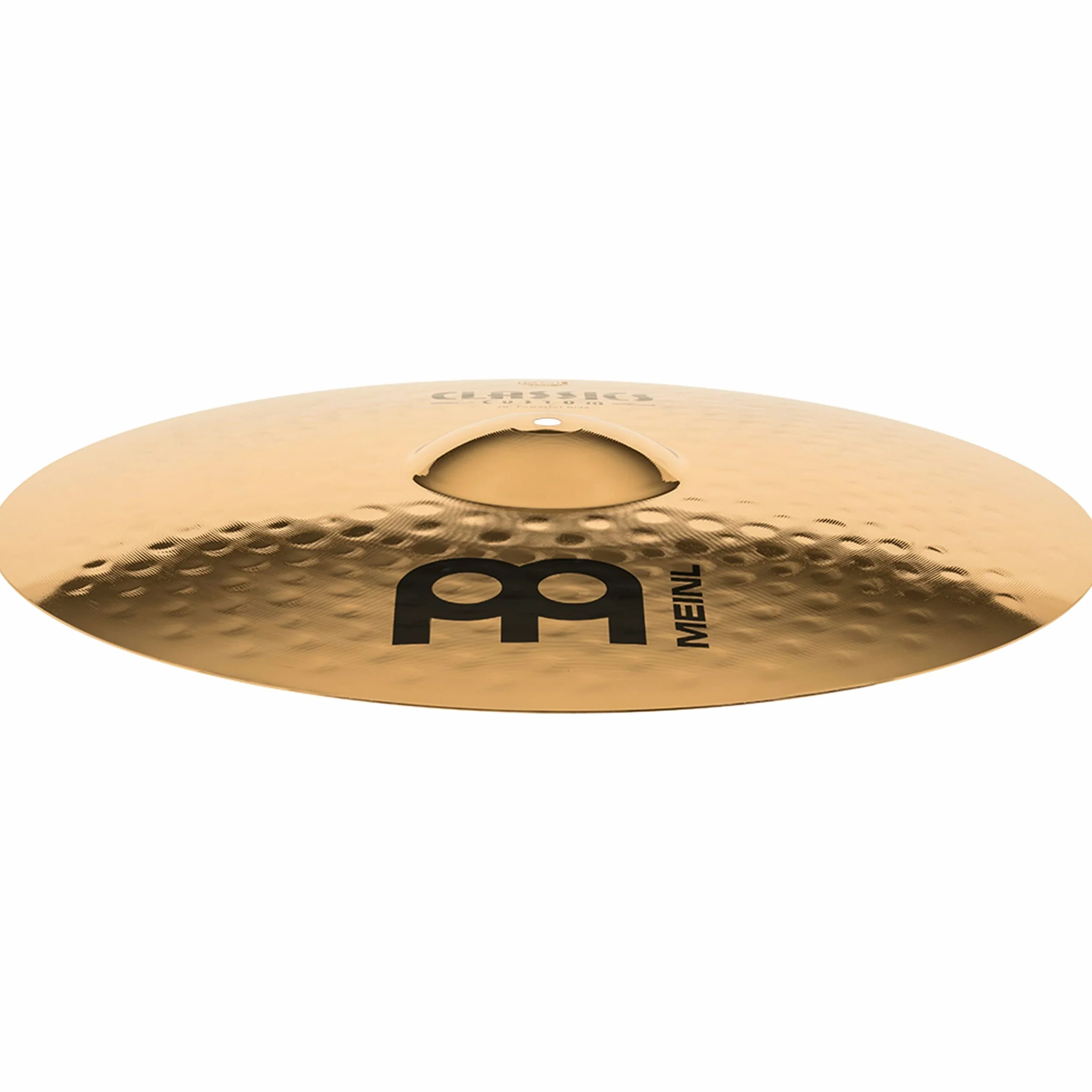 Meinl Cymbals Classics Custom Brilliant Piatto Powerful Ride 20 pollici (50,80cm) per Batteria - Bronzo B12, Finitura Brillante, Prodotto in Germania (CC20PR-B)