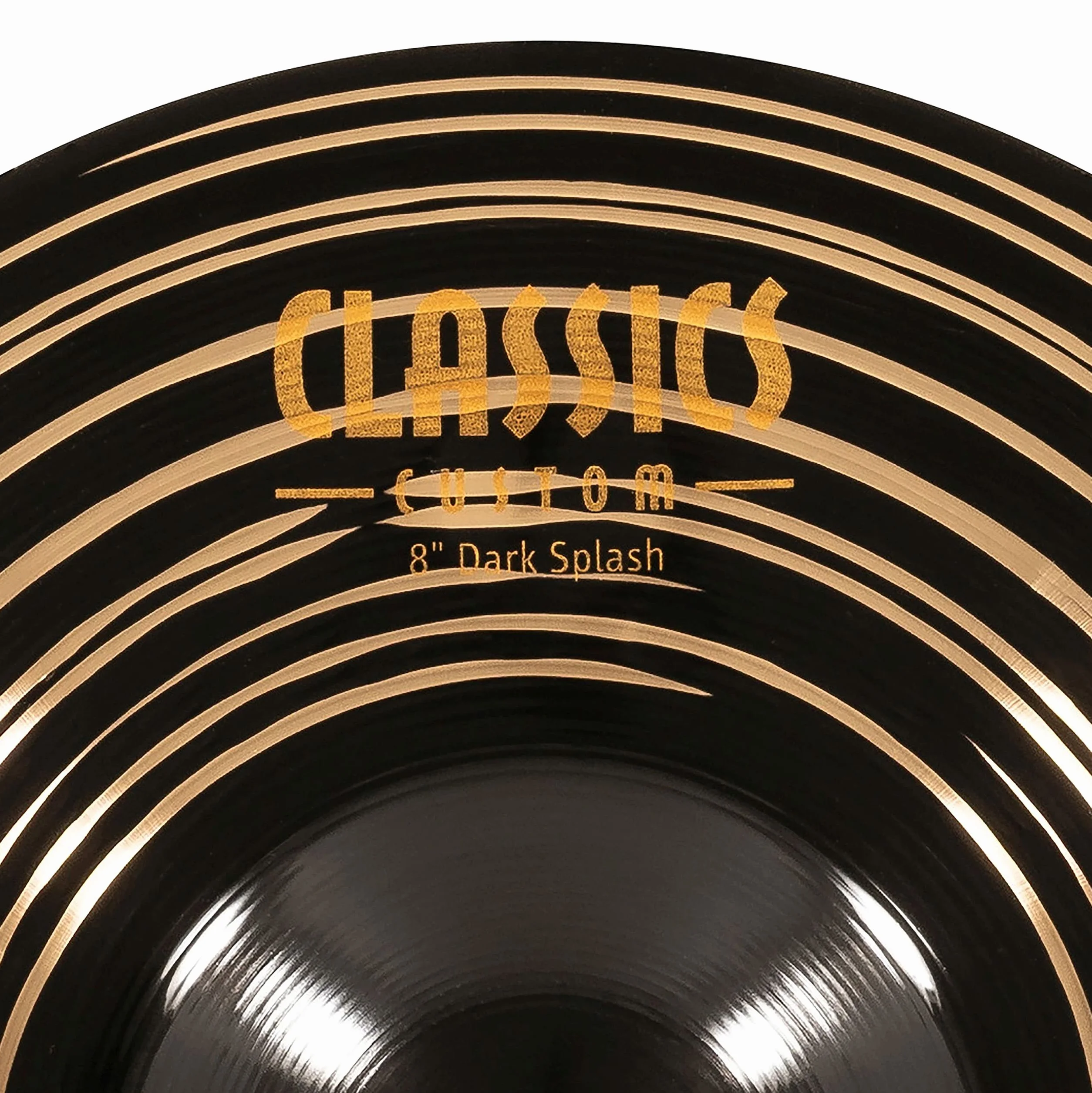 Meinl Cymbals Classics Custom Dark Piatto Splash 8 pollici (20,32cm) per Batteria - Bronzo B12, Finitura Scura, Prodotto in Germania (CC8DAS)