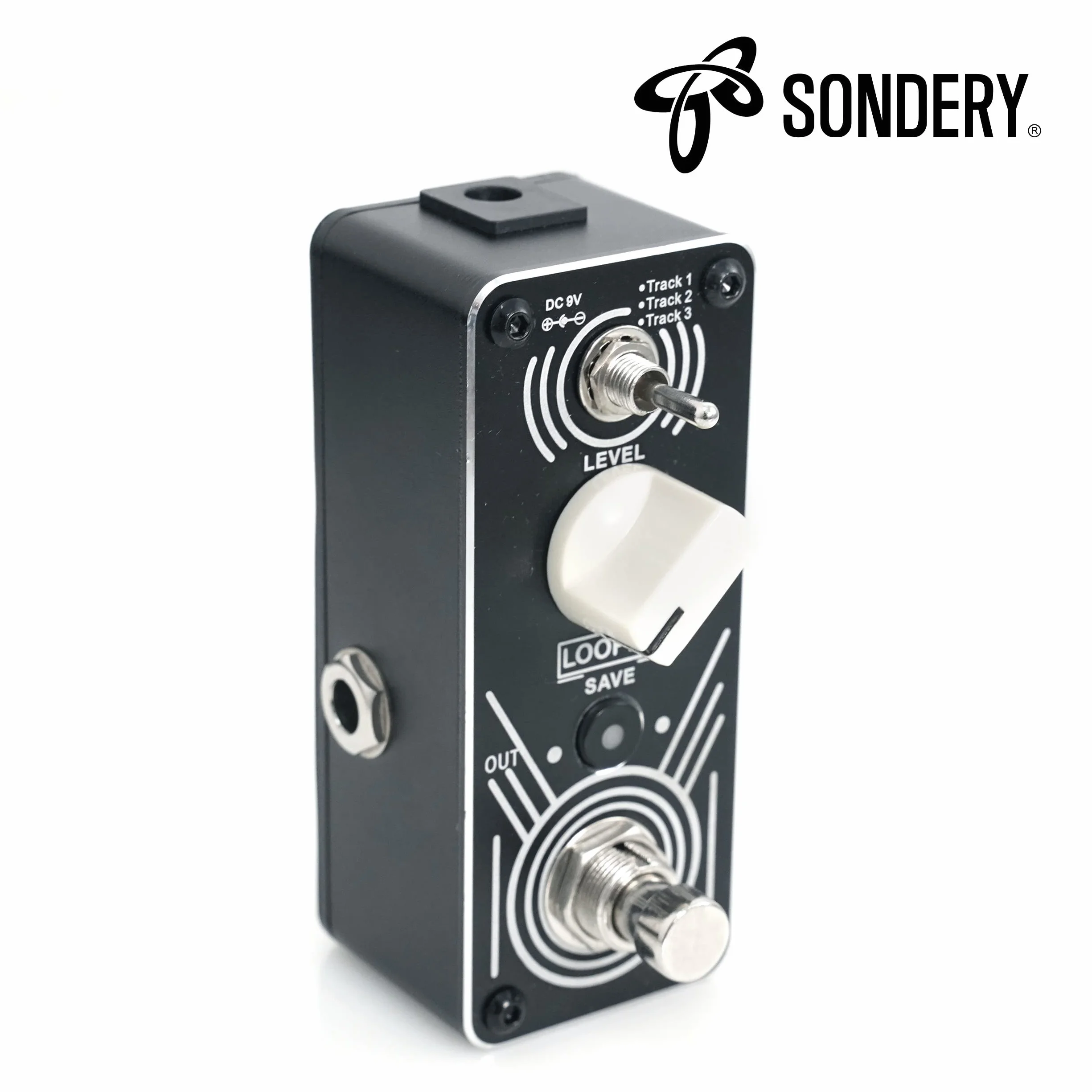 Sondery Pedale triplo Looper, accesso al caricamento/download di file musicali da/a 3 tracce tramite cavo USB chiuso, ogni traccia 30 minuti di tempo di looping, pedale loop illimitato sovraincisioni