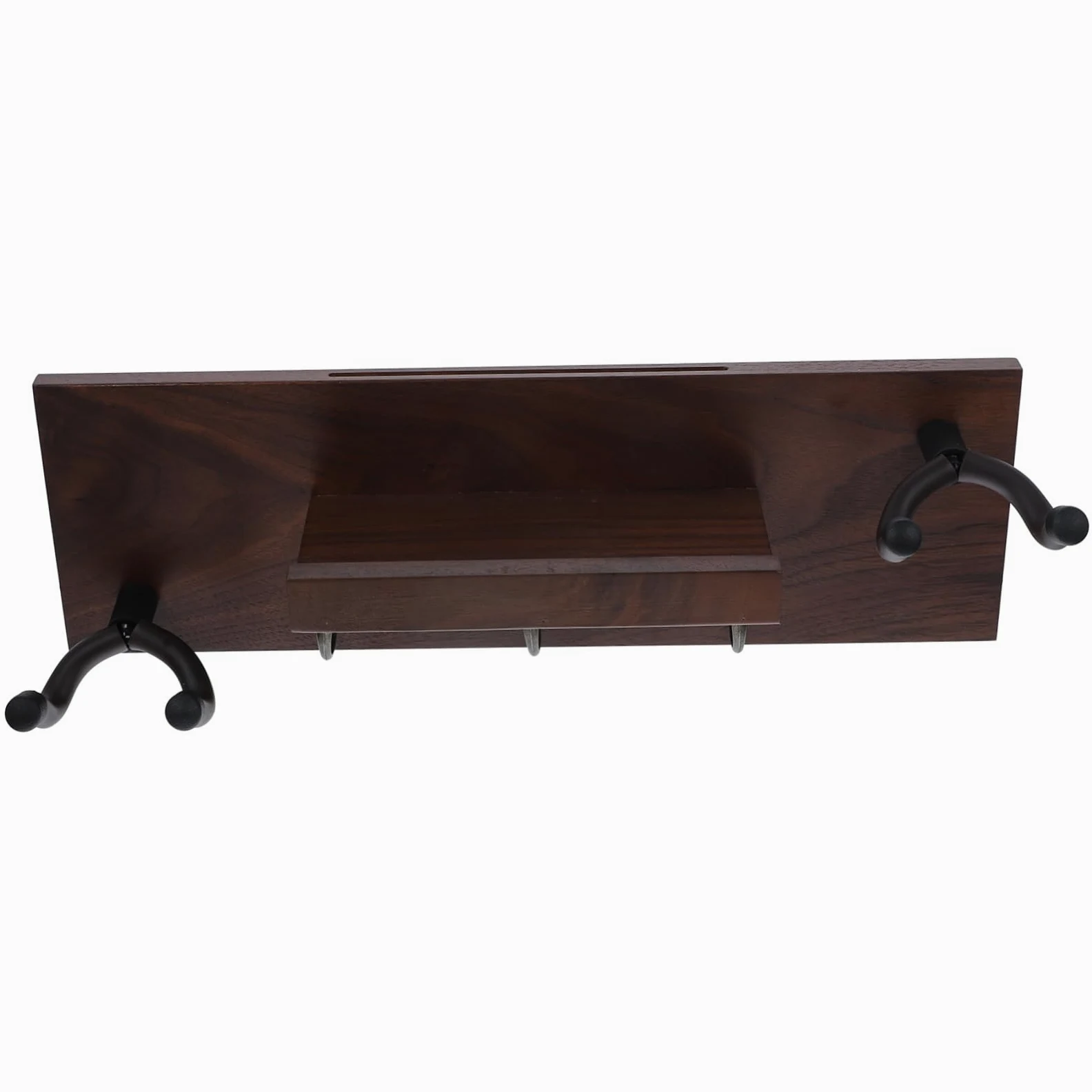 BESPORTBLE Supporto da Parete per Chitarra a 4 in 1 in Legno e Metallo | Gancio Multiplo, Stabile e Segni, per Chitarra e Skateboard, Montaggio a Muro