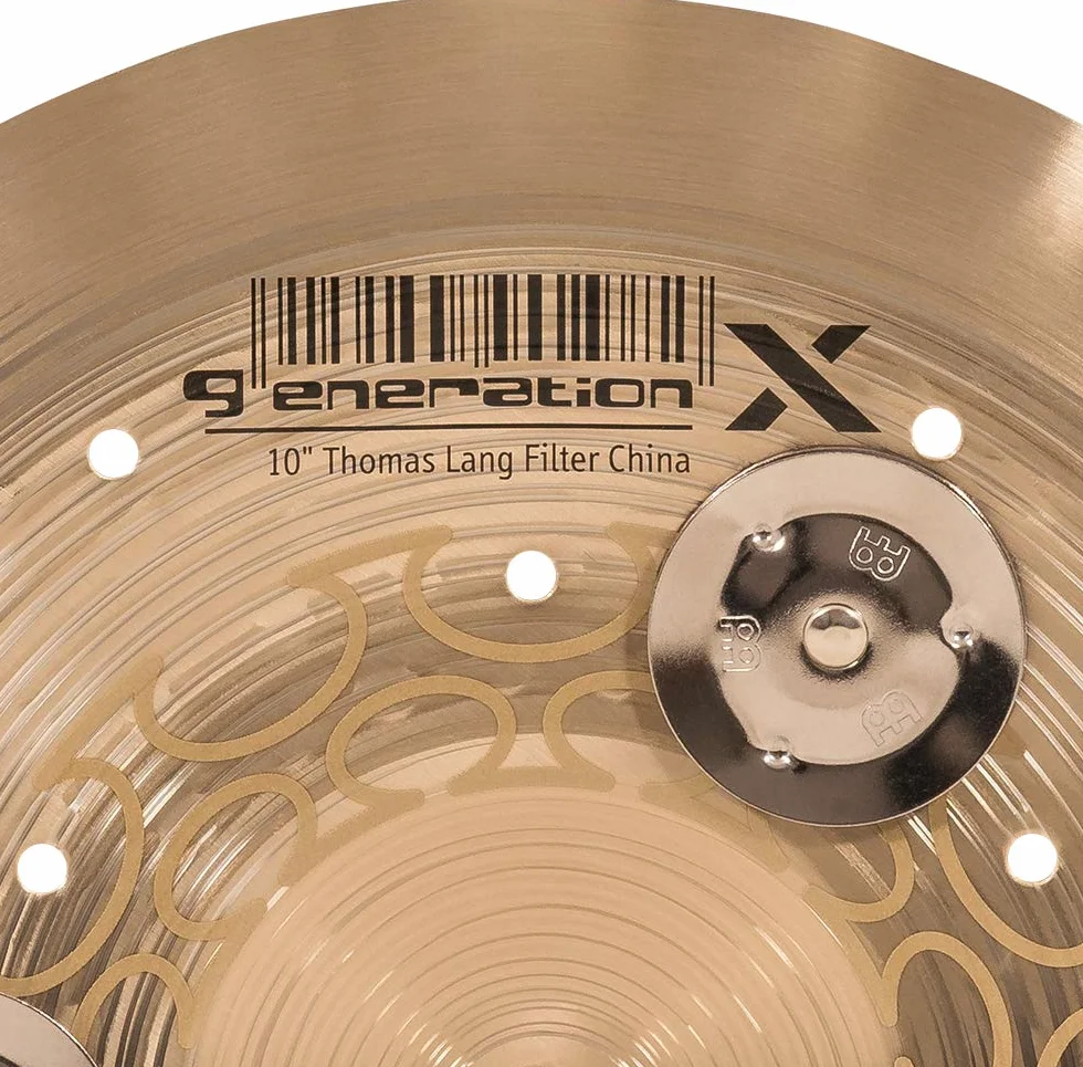 Meinl Cymbals GX-10FCH-J Generation X Thomas Lang Signature - Piatto Jingle Filter China, 10" (25,4 cm), Finitura standard