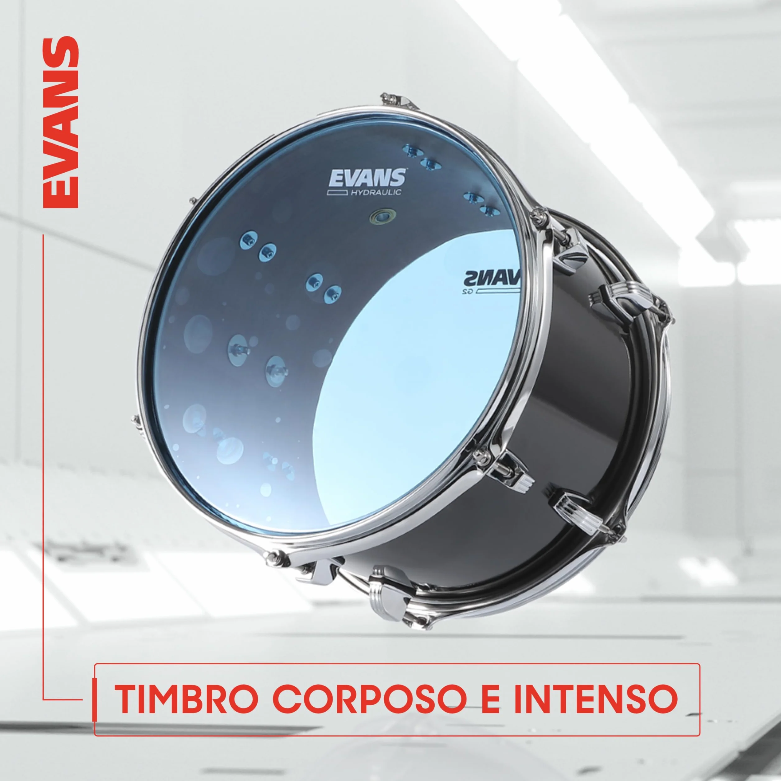 Evans Hydraulic Black 16", TT16HBG, Tom Batter - Pelle per Tom