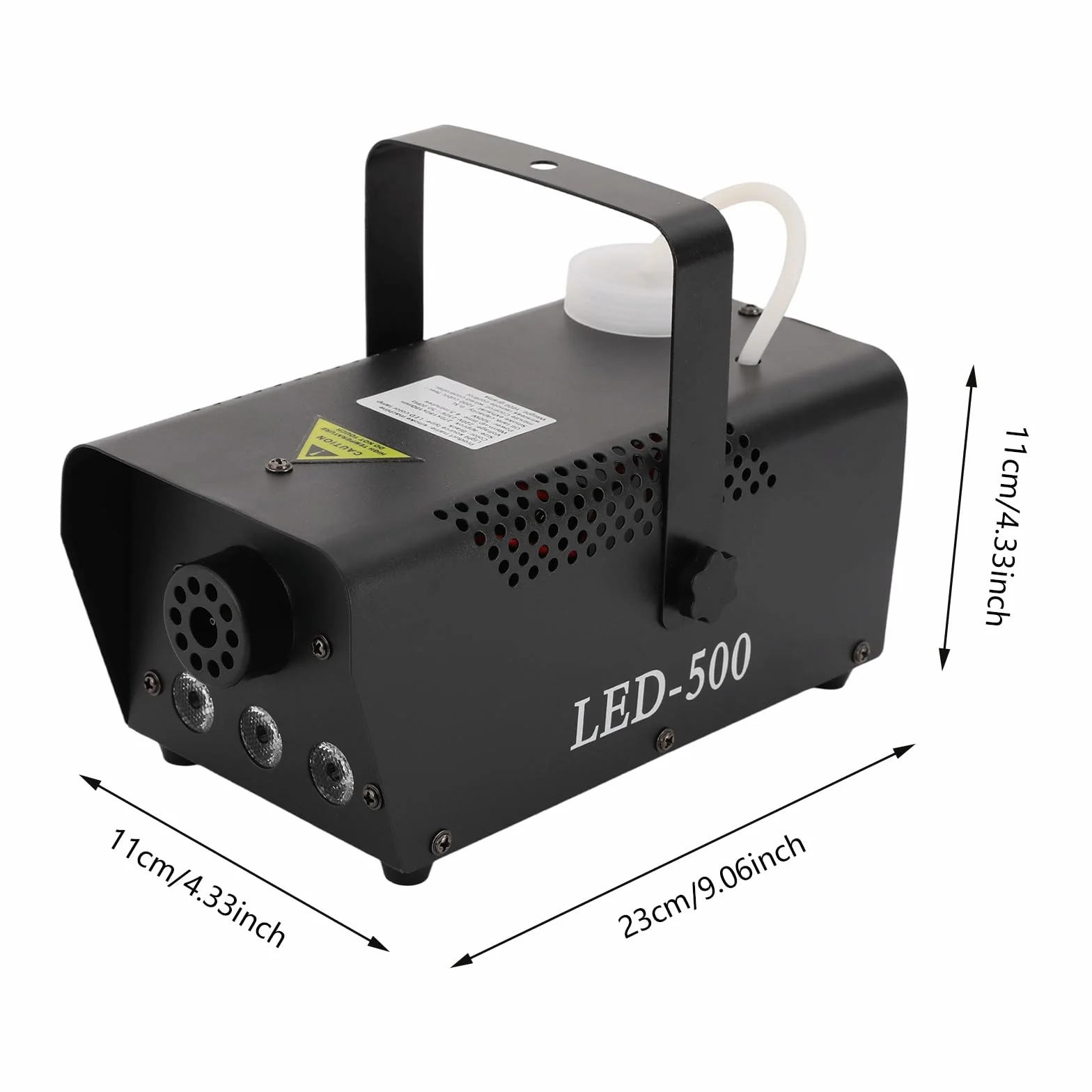 Macchina per il fumo da 500 W, con telecomando wireless e luce LED, adatta per DJ discoteca, Halloween, Natale, feste di nozze e spettacoli sul palcoscenico, ecc