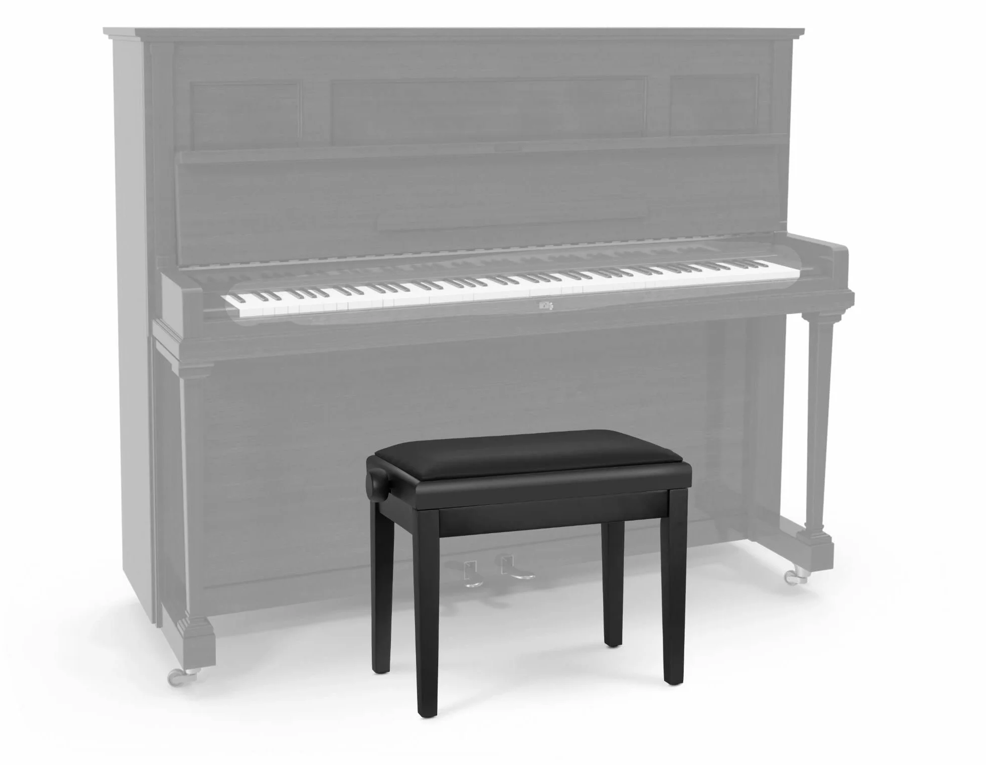 Classic Cantabile Panca per pianoforte Modello A nero opaco