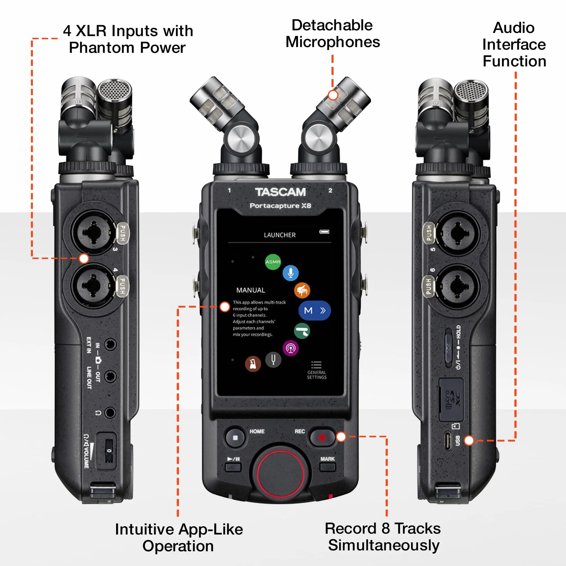 Portacapture X8 - Registratore mobile