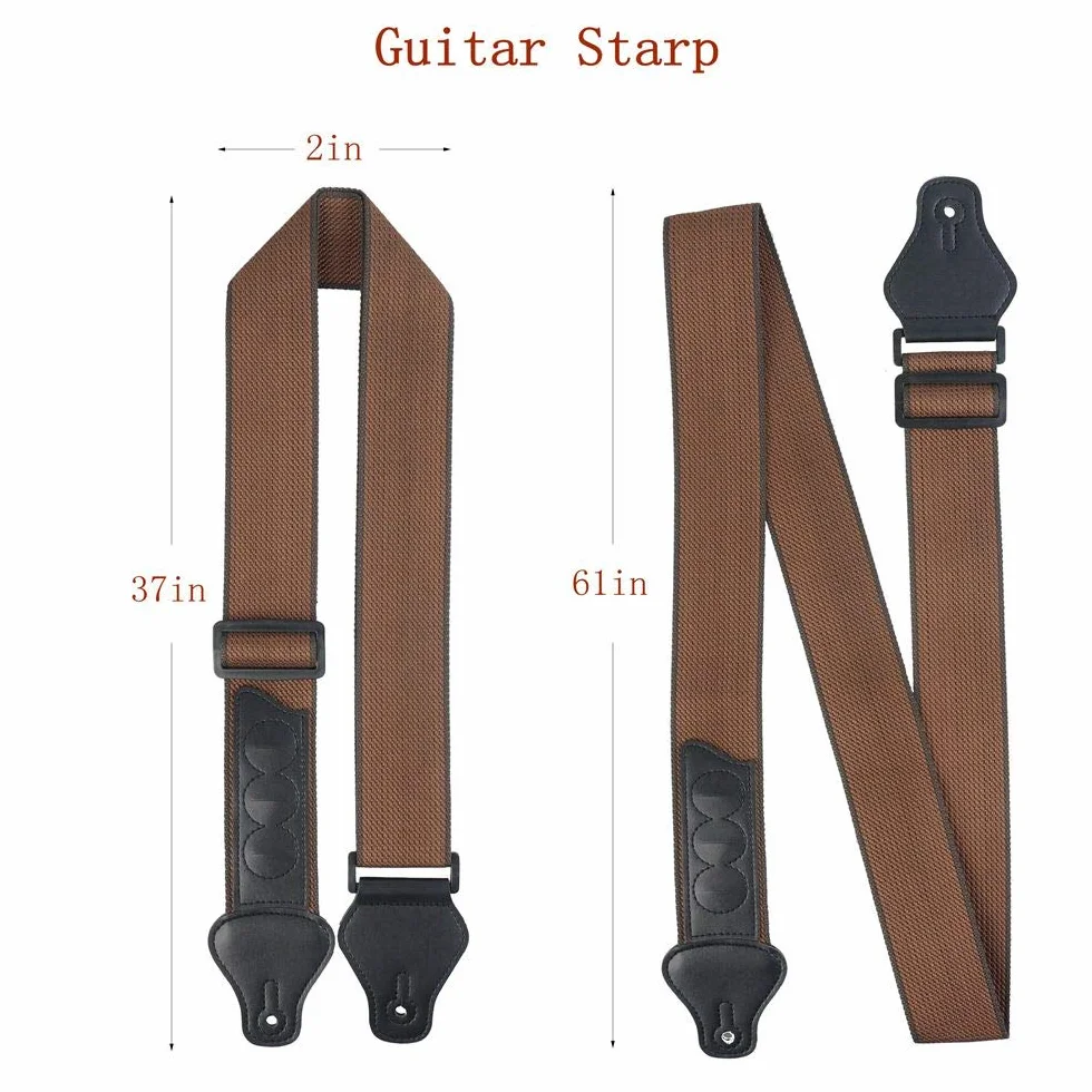 SUNYIN Kit accessori per supporto e cavo per chitarra, capo, starp, accordatore, 3 plettri per chitarra per regalo pratico per principianti
