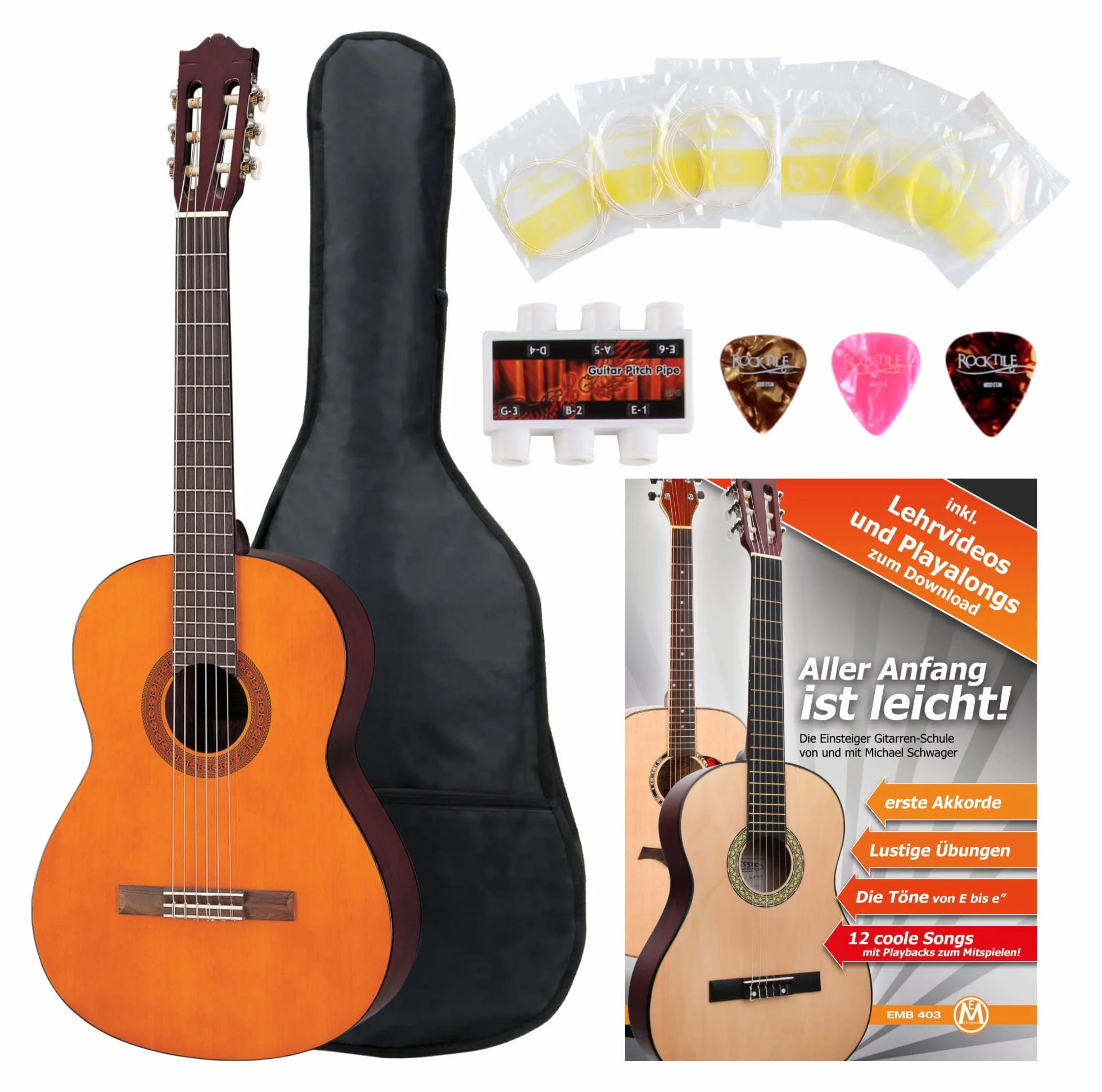 Yamaha C40 Chitarra classica Set con custodia