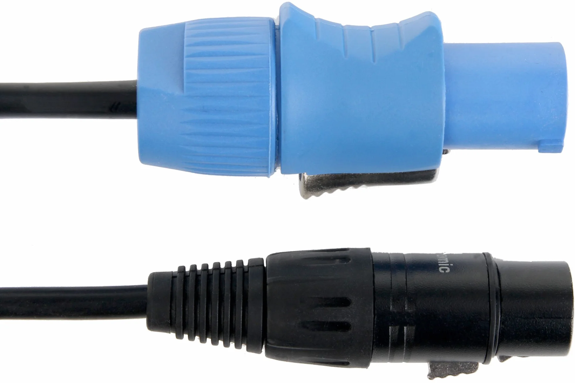 Pronomic Stage EUPPD-15 Cavo Ibrido Compatibile Schuko/Powercon + DMX 3 Poli, 15m (ideale per cablaggio di effetti luce e illuminazione da palco)