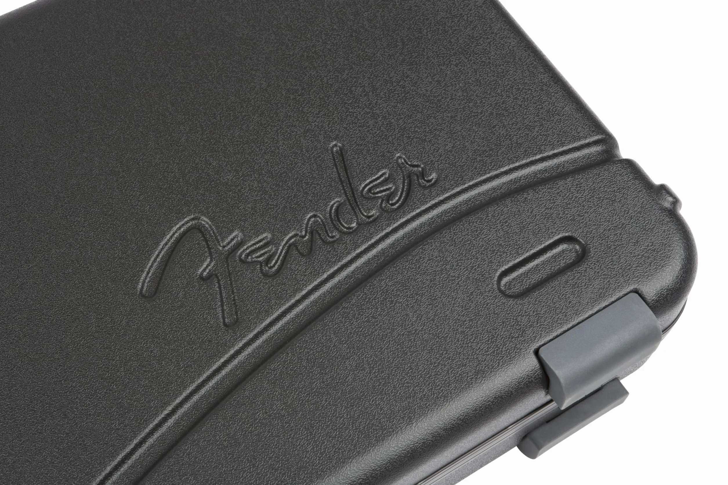 Fender Deluxe Custodia Rigida per Chitarra Elettrica, Su Misura per Stratocaster e Telecaster, Protezione Robusta, Leggera, Manico Ergonomico, Finitura di Alta Qualità, Interno Sicuro, Nera