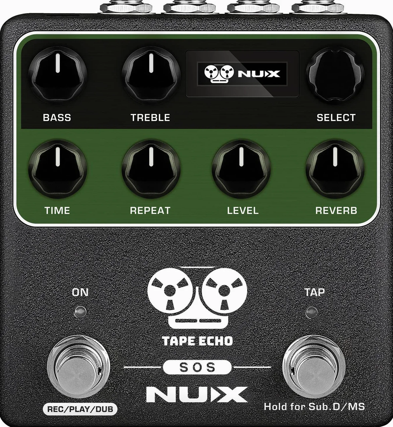 NUX -NDD7 - Pedale Echo Tape con Midi, Verde