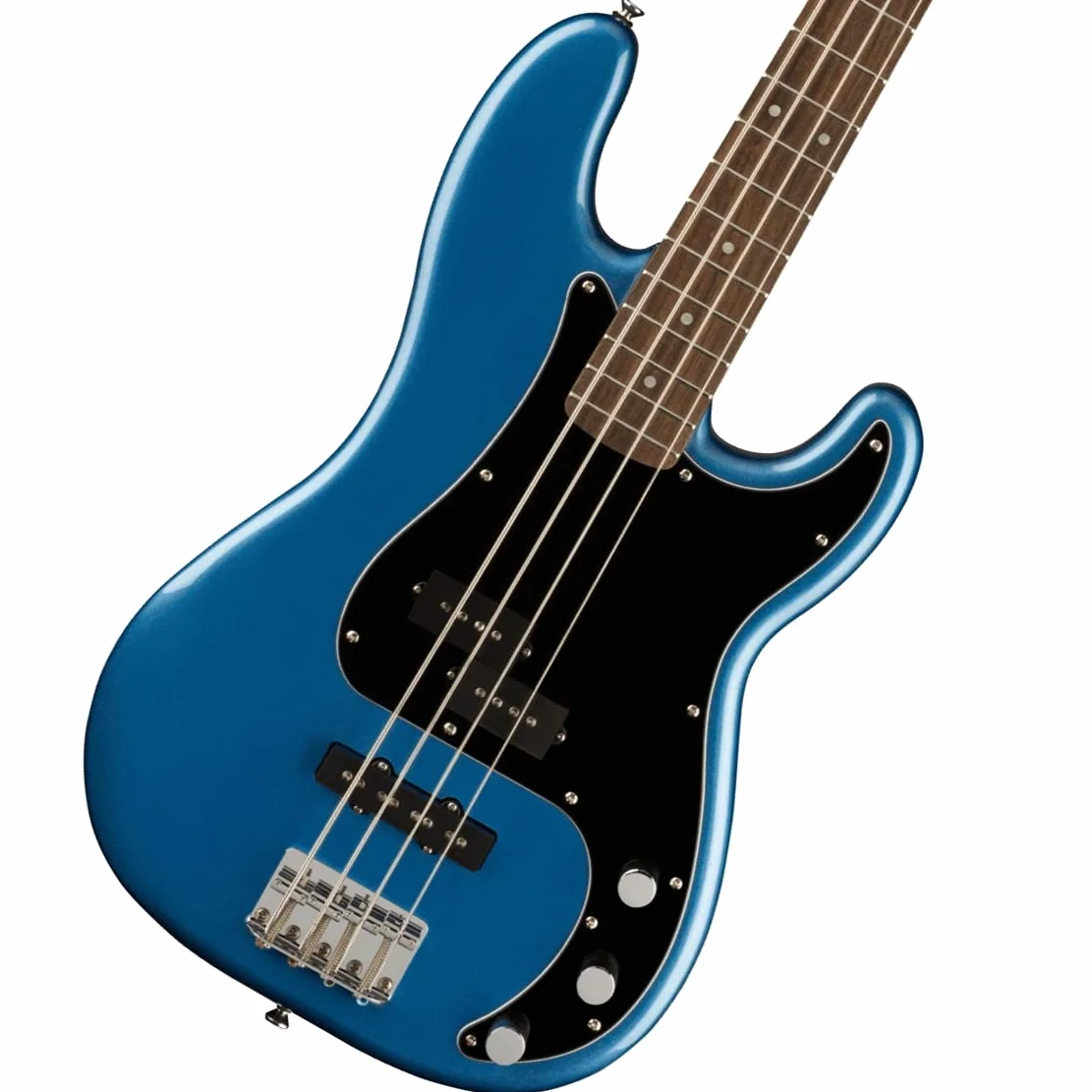Squier by Fender Affinity Series Precision Bass PJ, tastiera in alloro, battipenna nero, blu lake placid, Include lezioni virtuali gratuite su Fender Play