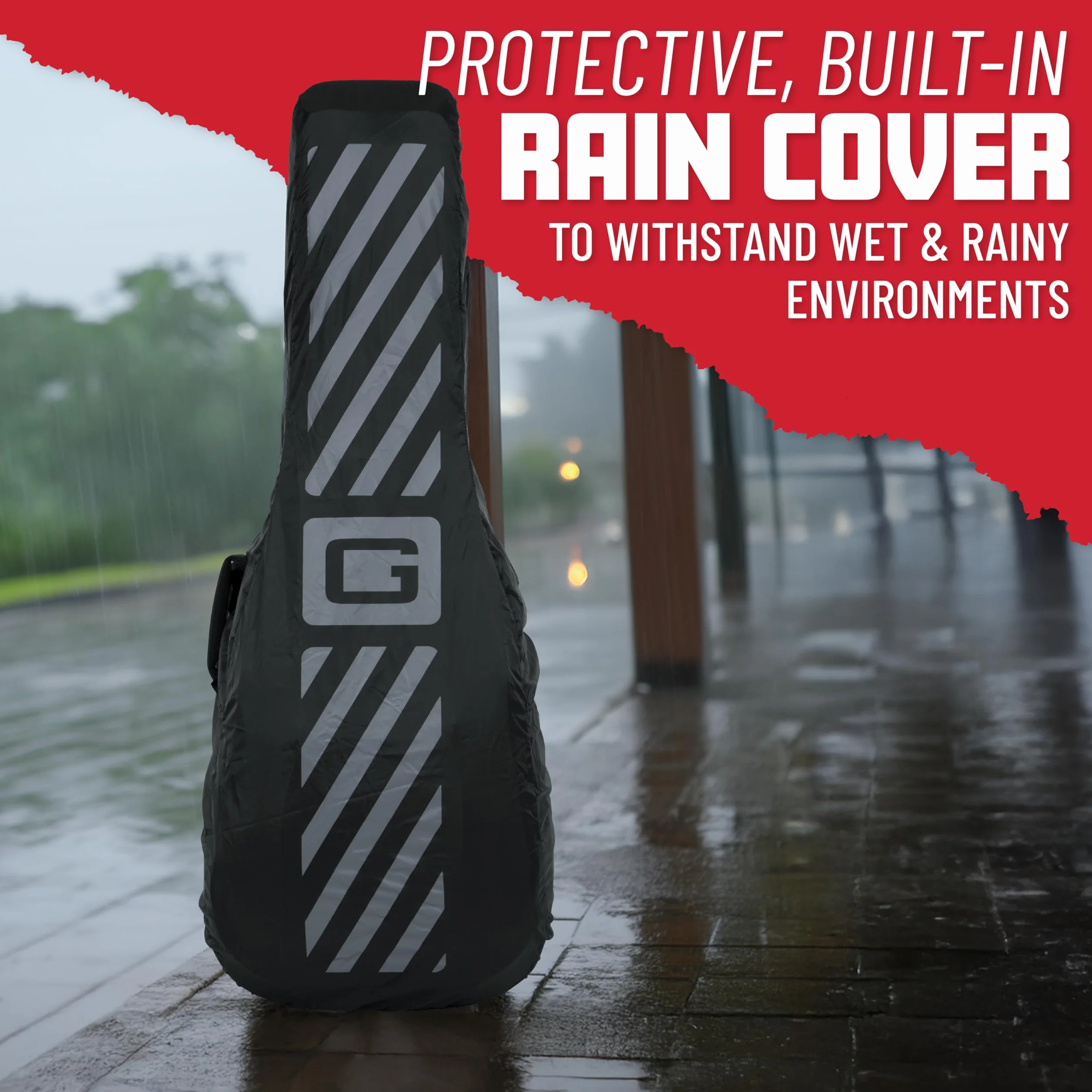 Gator CASES - Custodia Pro-Go Ultimate per chitarra; Adatta per chitarre stile 335 Semi Hollow o Flying V, Nero (G-PG-335V).
