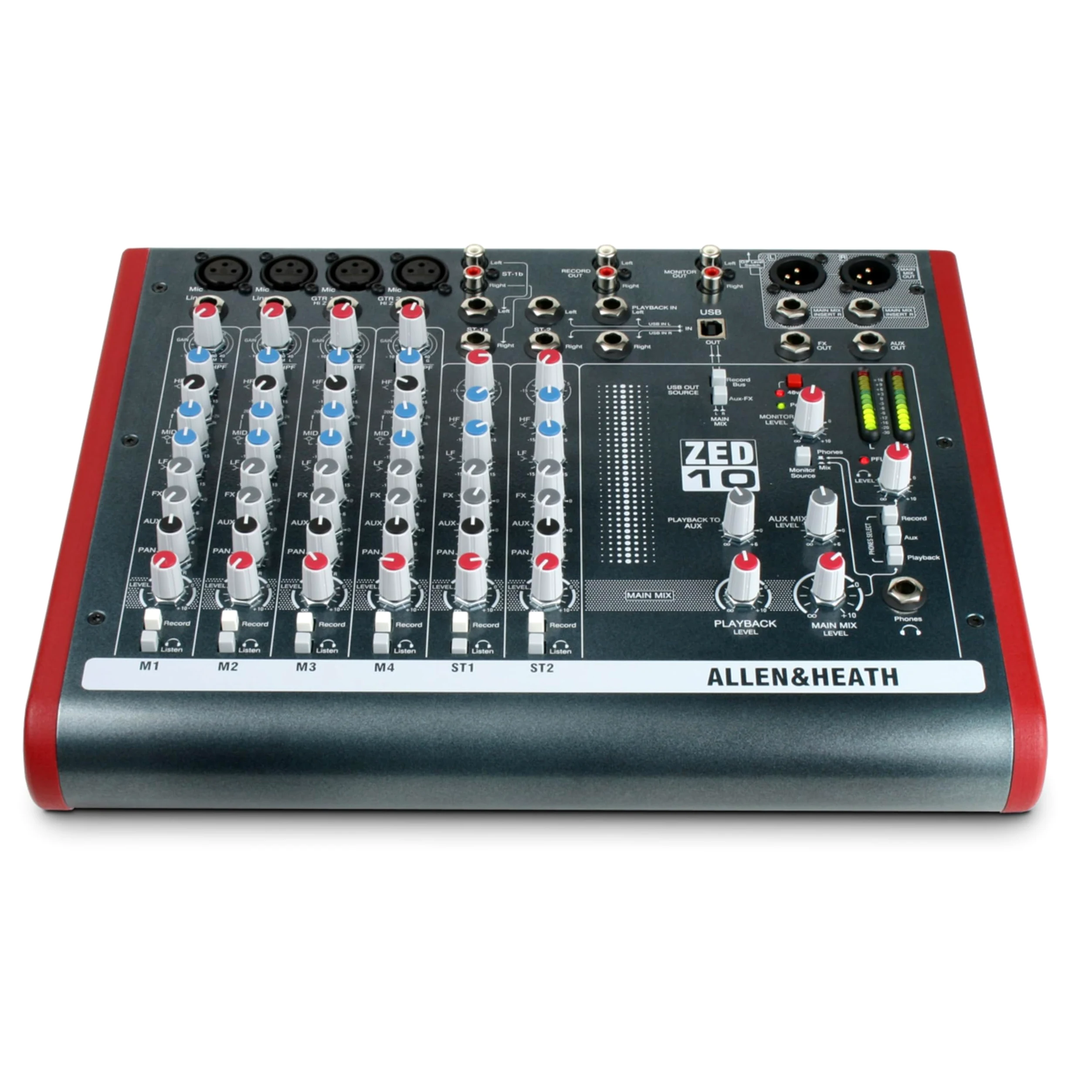 Allen & Heath ZED-10 4 x mono, 2 x stereo, USB - Mixer analogico