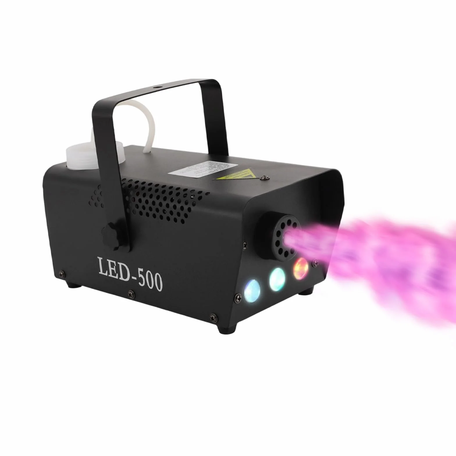 Macchina per il fumo da 500 W, con telecomando wireless e luce LED, adatta per DJ discoteca, Halloween, Natale, feste di nozze e spettacoli sul palcoscenico, ecc