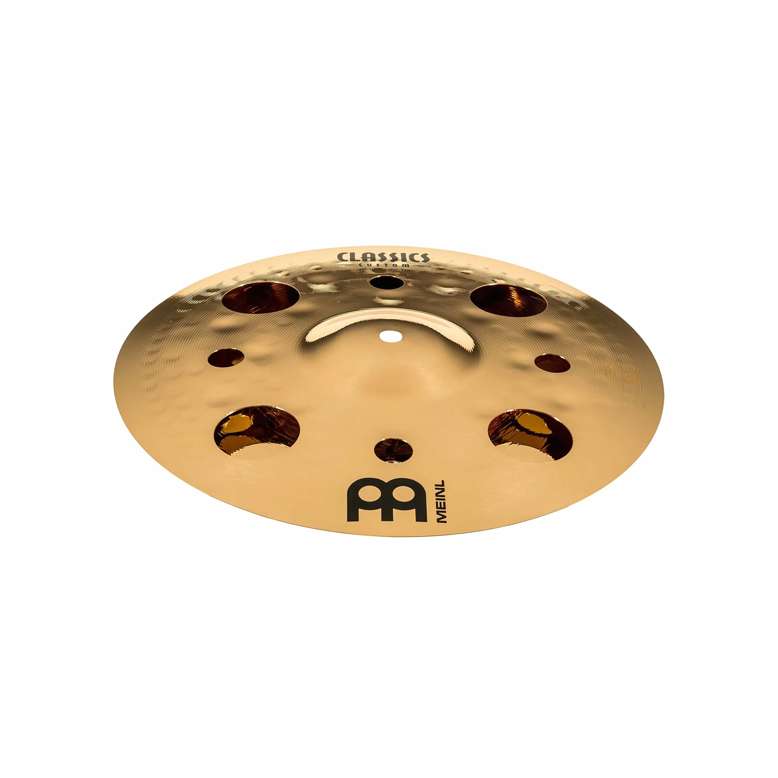 Meinl Cymbals Classics Custom Brilliant Piatti Trash Stack 12 pollici (30,48cm) con fori per Batteria - Coppia - Bronzo B12, Finitura Brillante, Prodotto in Germania (CC-12STK)