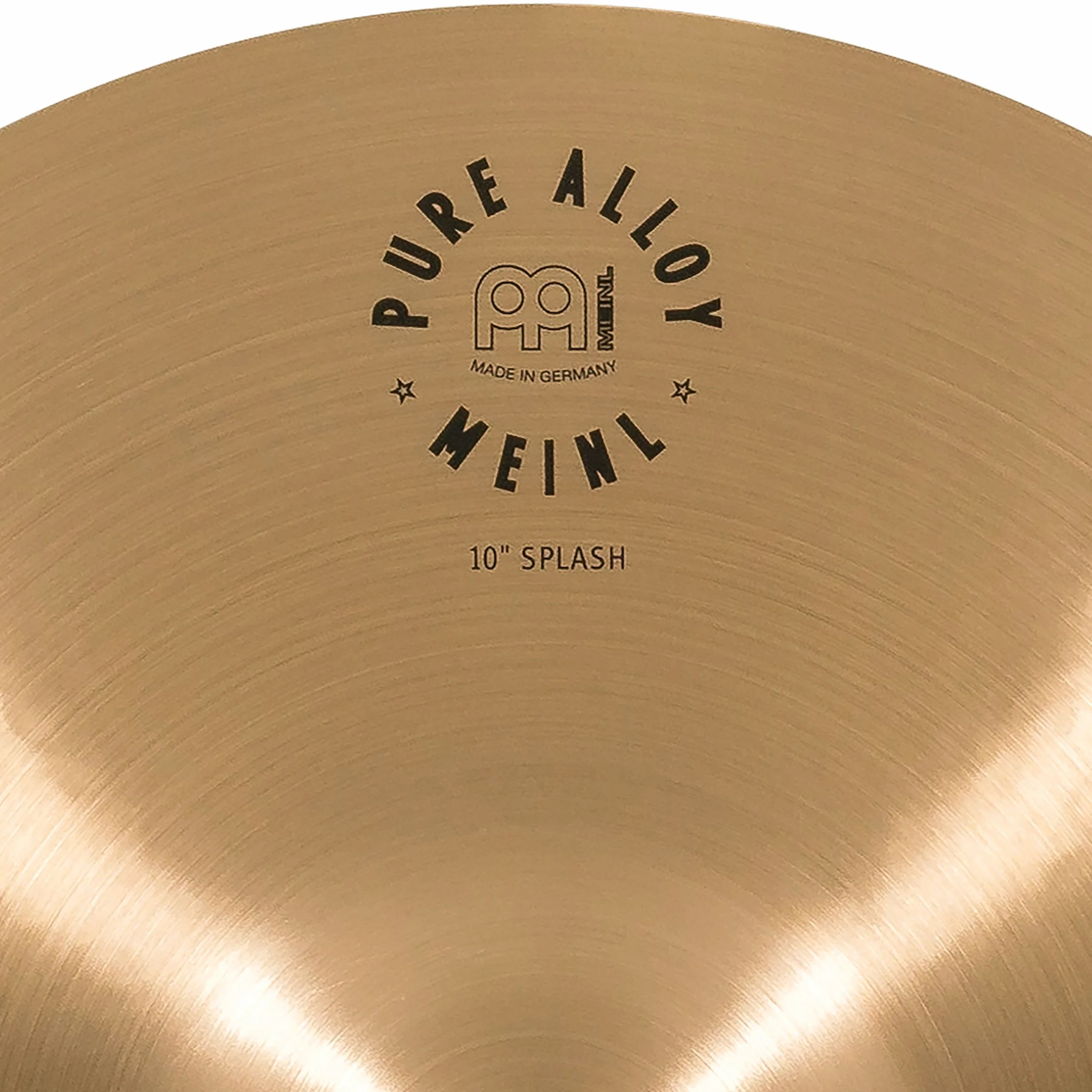 Meinl Cymbals Pure Alloy Piatto Splash 10 pollici (25,40cm) per Batteria - Bronzo puro in Lega, Finitura Tradizionale (PA10S)