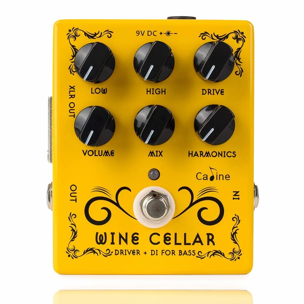 Caline Pedali Driver Chitarra Effetti Pedale Classico Tubo Basso Chitarra Amp Pedale Metallo Ture Bybass Cantina Giallo CP-60