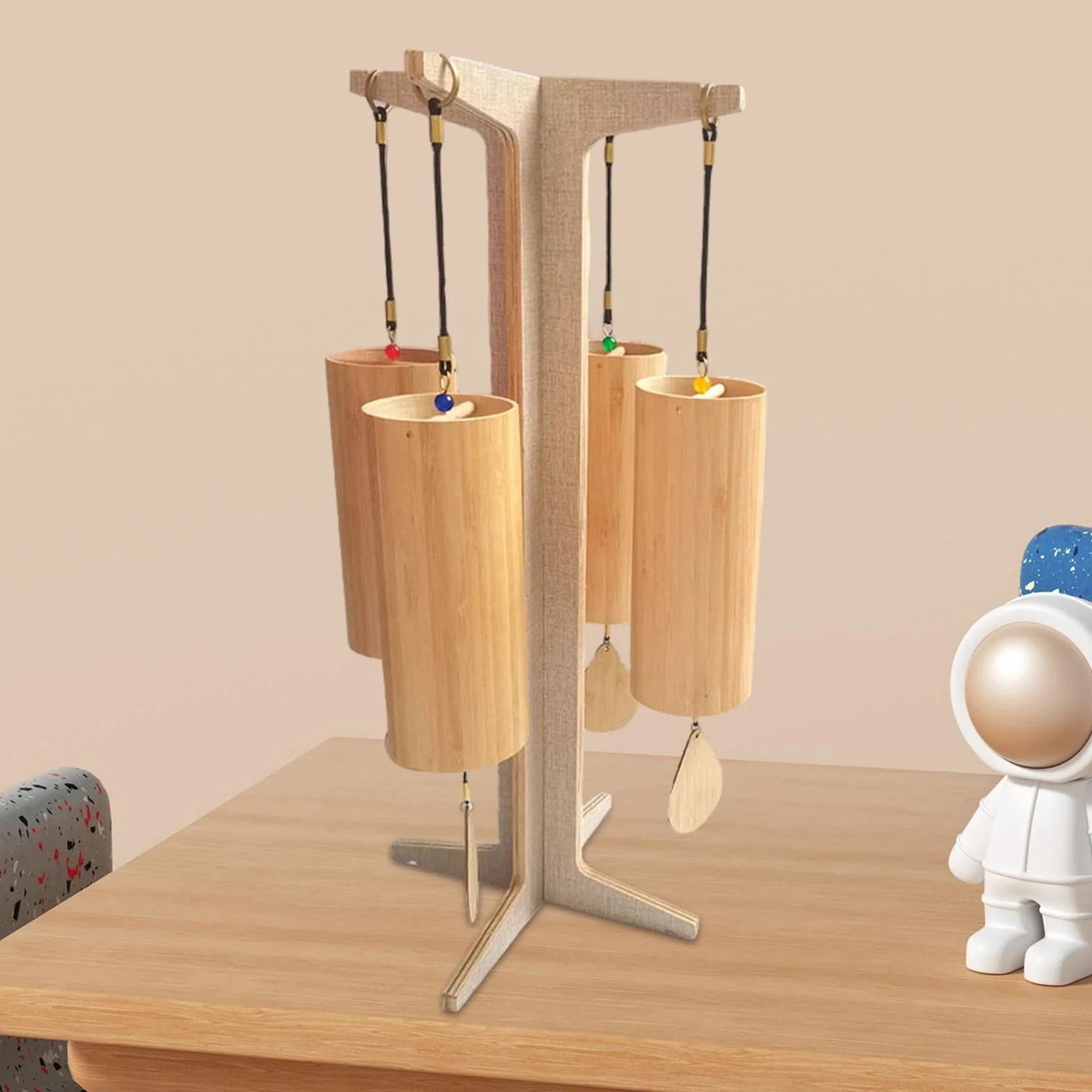 Supporto per Carillon, Supporto per Bersaglio Gong, Supporto Professionale per Carillon a in Legno, Porta Carillon per Meditazione, Sala Da Tè, Style a