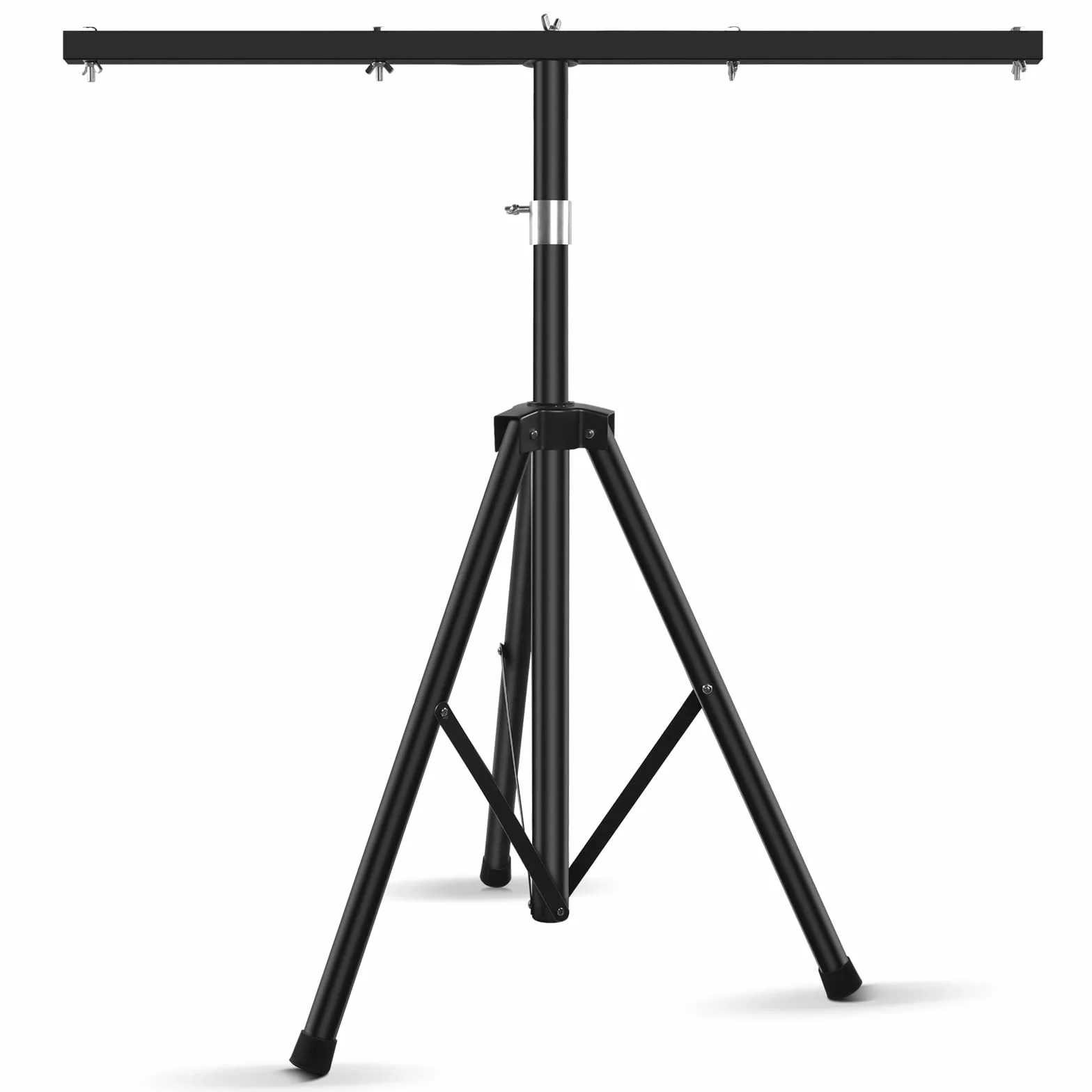 U`King Supporti per Palco con 950 mm Traversa, T-Bar Stativo Luci con Treppiede Stabile per Installare 4 PCS Faretto Par/Teste Mobili, 99 cm-180 cm Altura Ajustable, Carico Massimo 30kg