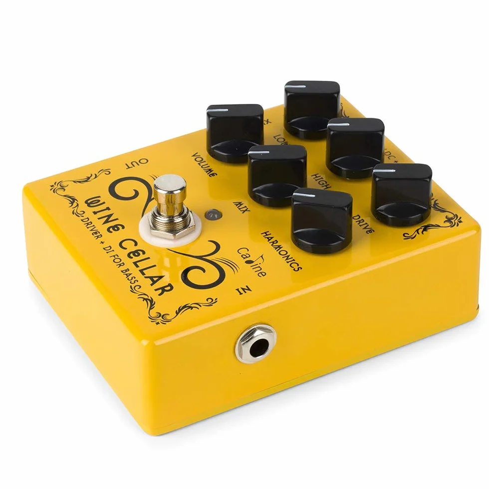 Caline Pedali Driver Chitarra Effetti Pedale Classico Tubo Basso Chitarra Amp Pedale Metallo Ture Bybass Cantina Giallo CP-60
