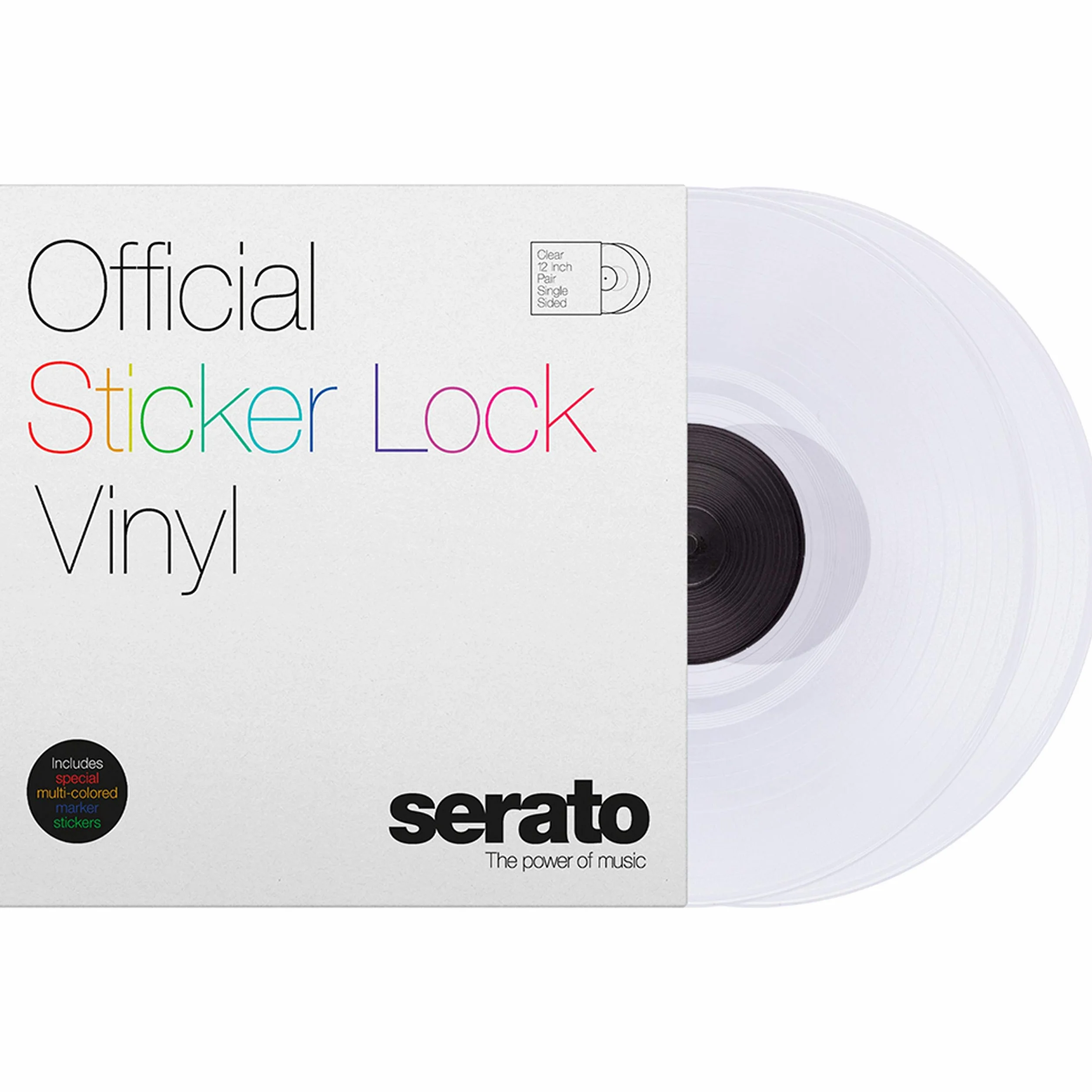 Serato 2x12" Sticker Lock Control Vinyl Pressung - Accessorio per DJ