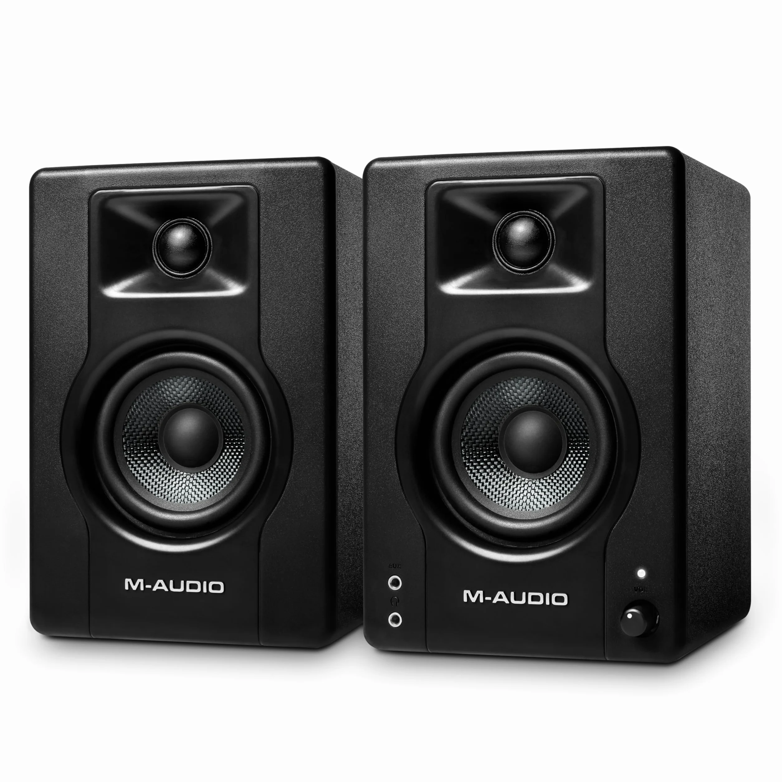 M-AUDIO BX3 - Casse Attive Monitor da Studio per PC Amplificate 3.5" da Scrivania per Gaming, Produzione Musicale, Streaming e Podcast, Coppia